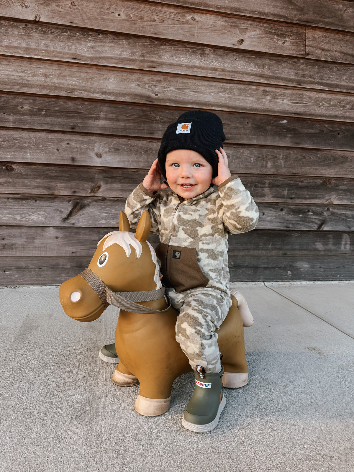Carhartt | Toddler Zip-Front Fleece Camo Coveralls