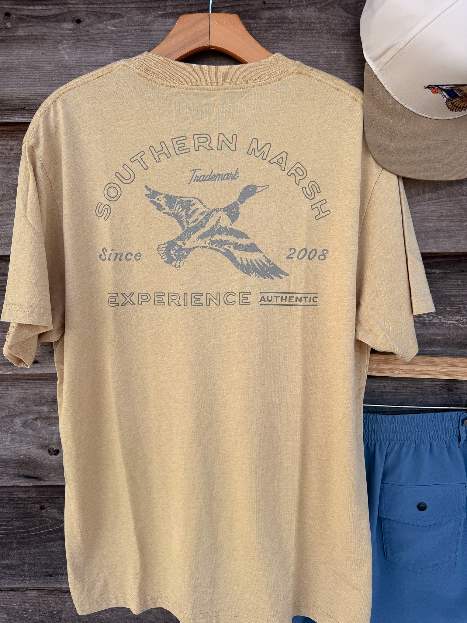 Southern Marsh Experience Authentic Seawash T-Shirt