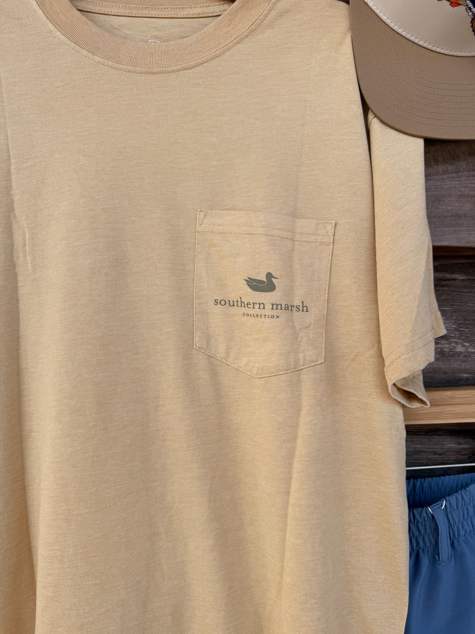Southern Marsh Experience Authentic Seawash T-Shirt