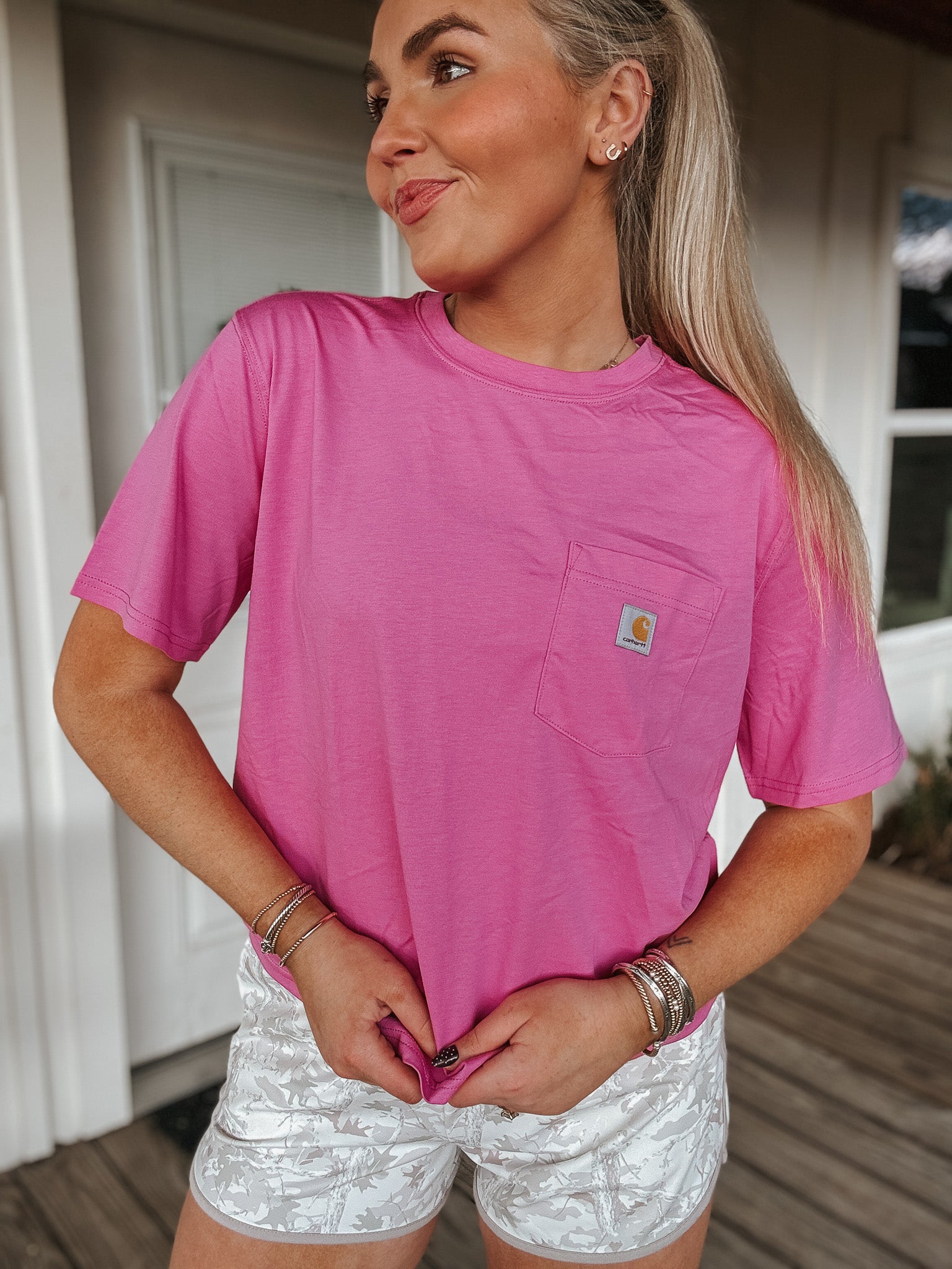 Carhartt Women's TENCEL™ Fiber Series Loose Tee - Fuchsia