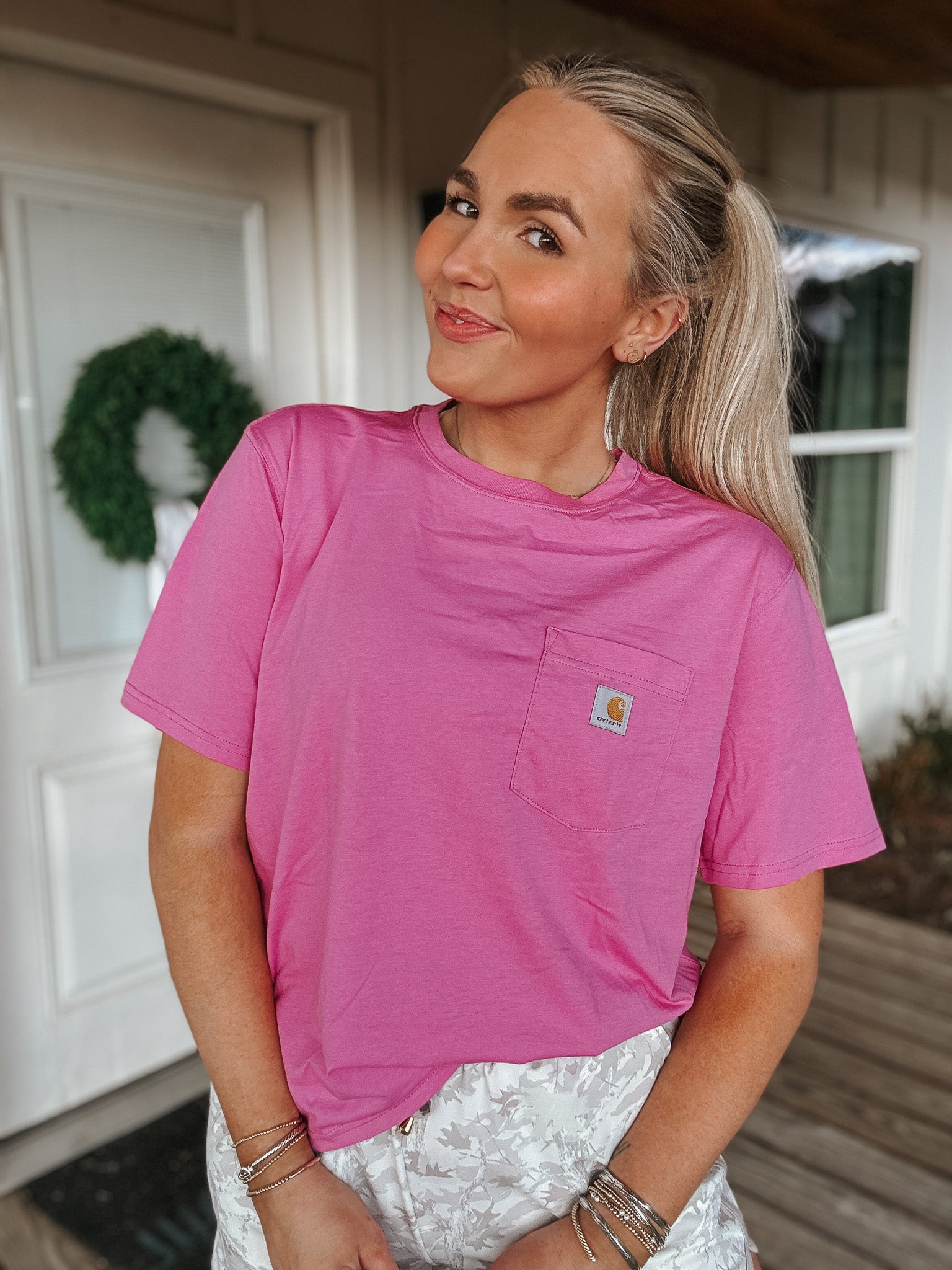 Carhartt Women's TENCEL™ Fiber Series Loose Tee - Fuchsia