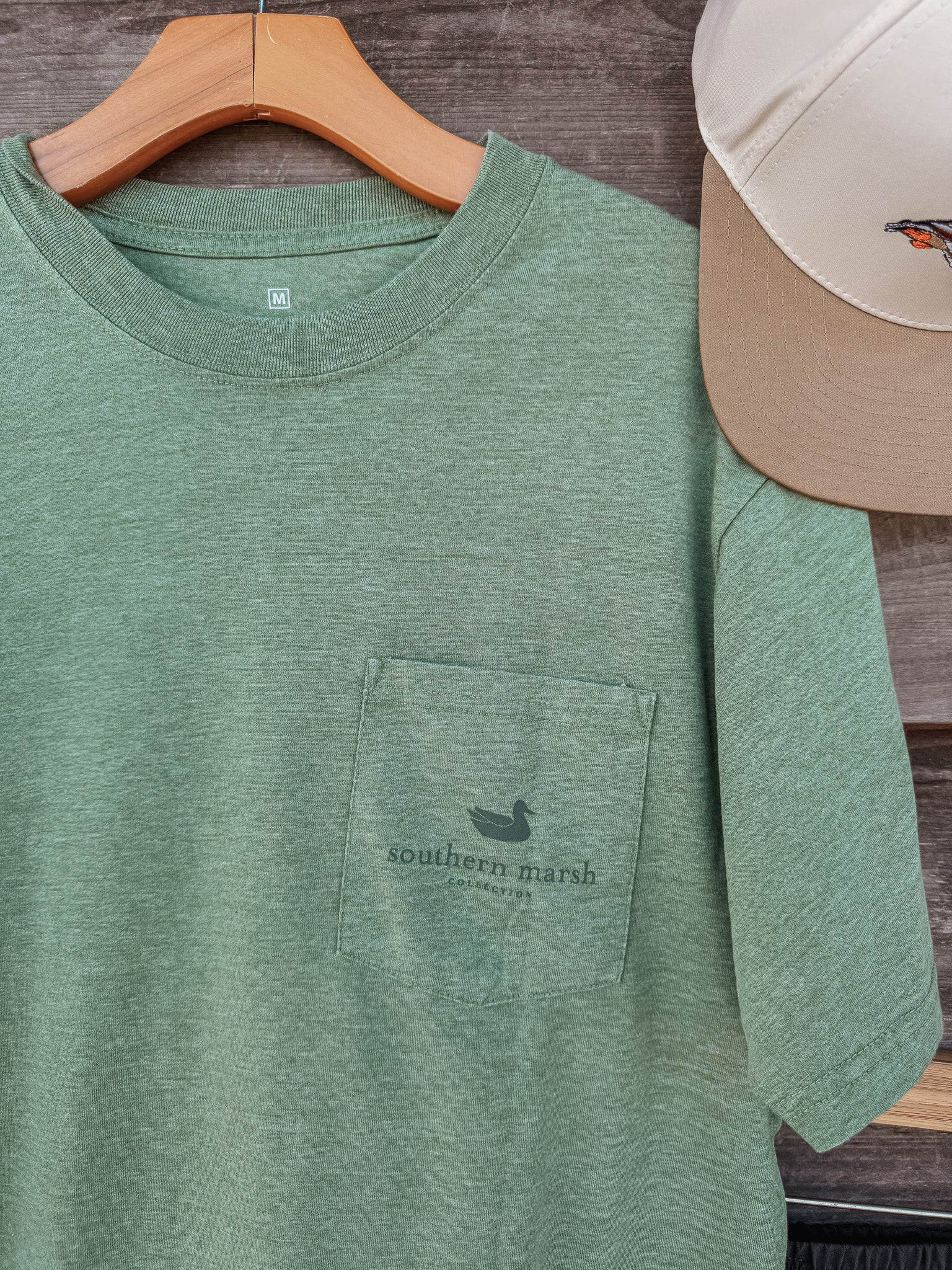 Southern Marsh Duck Etching Seawash T-Shirt