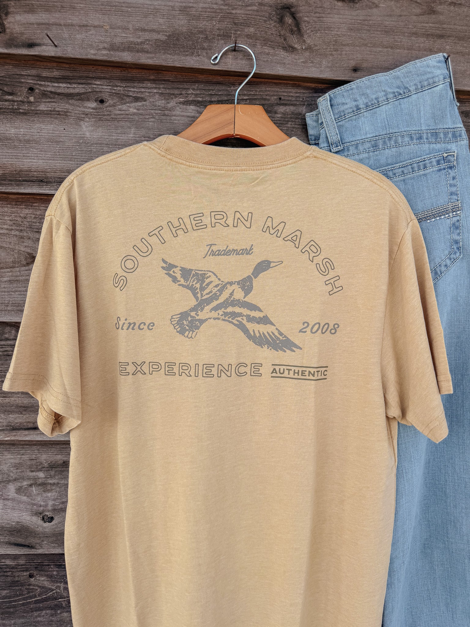 Southern Marsh Experience Authentic Seawash T-Shirt