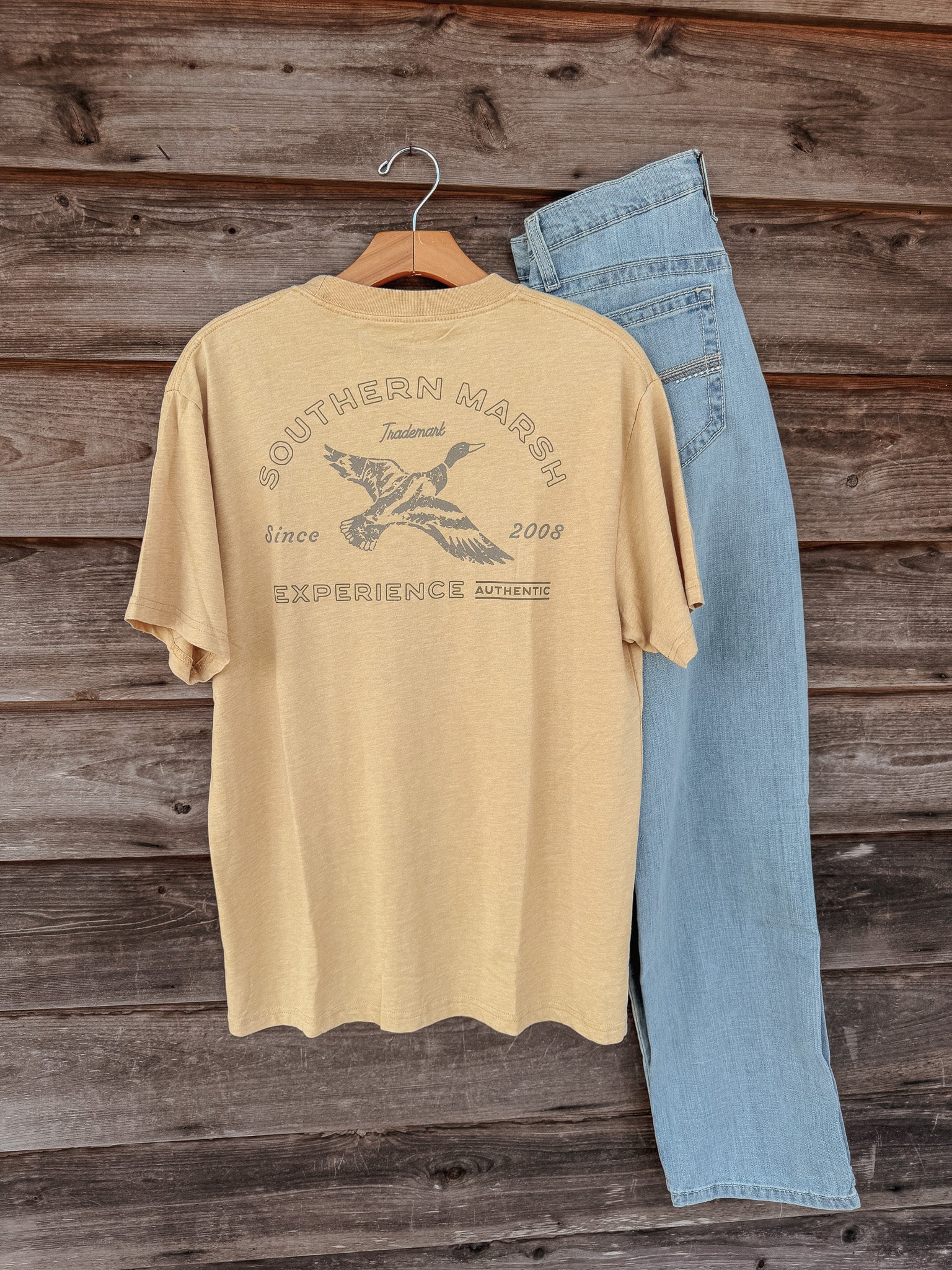 Southern Marsh Experience Authentic Seawash T-Shirt