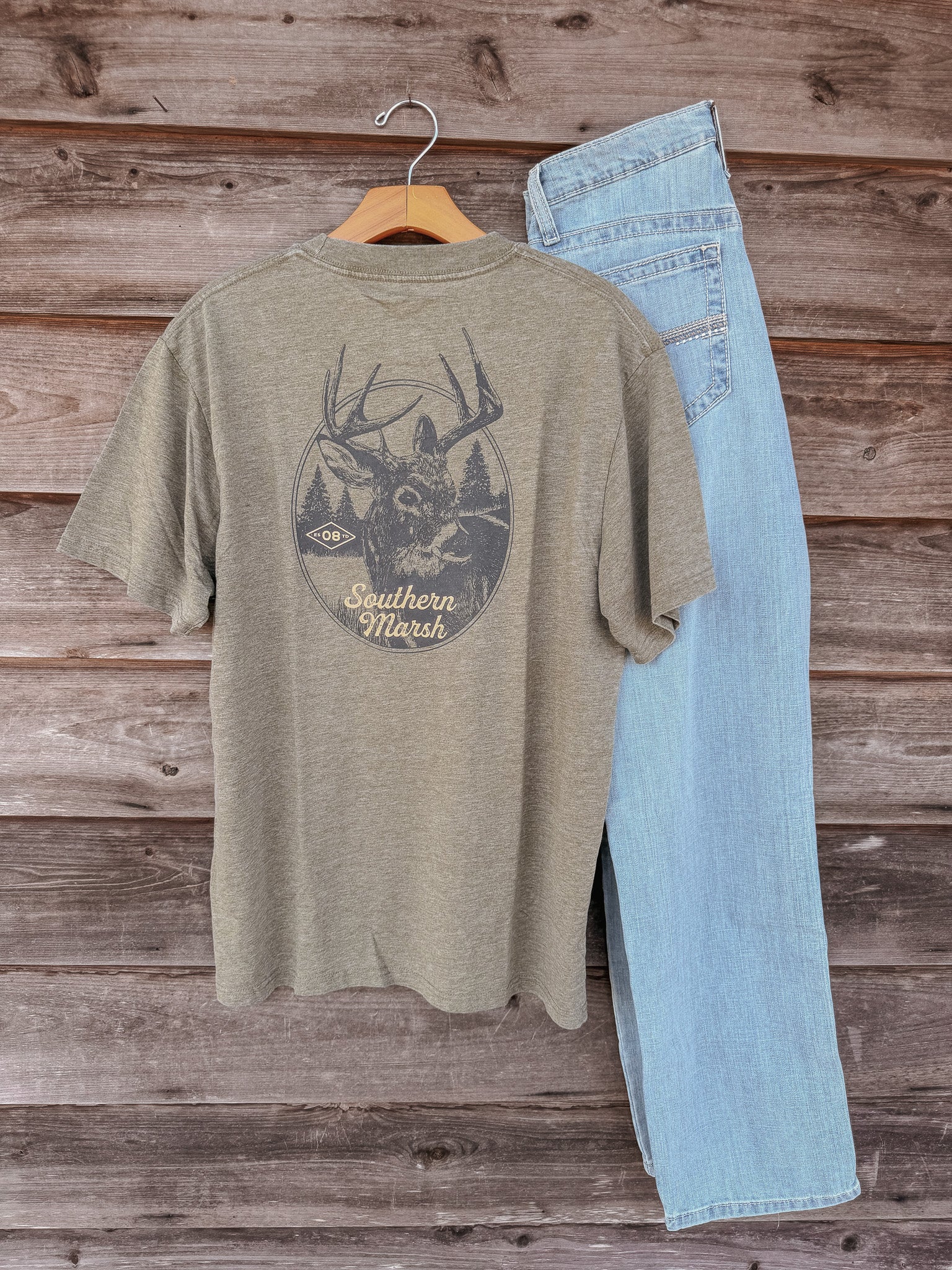 Southern Marsh Whitetail Seawash T-Shirt