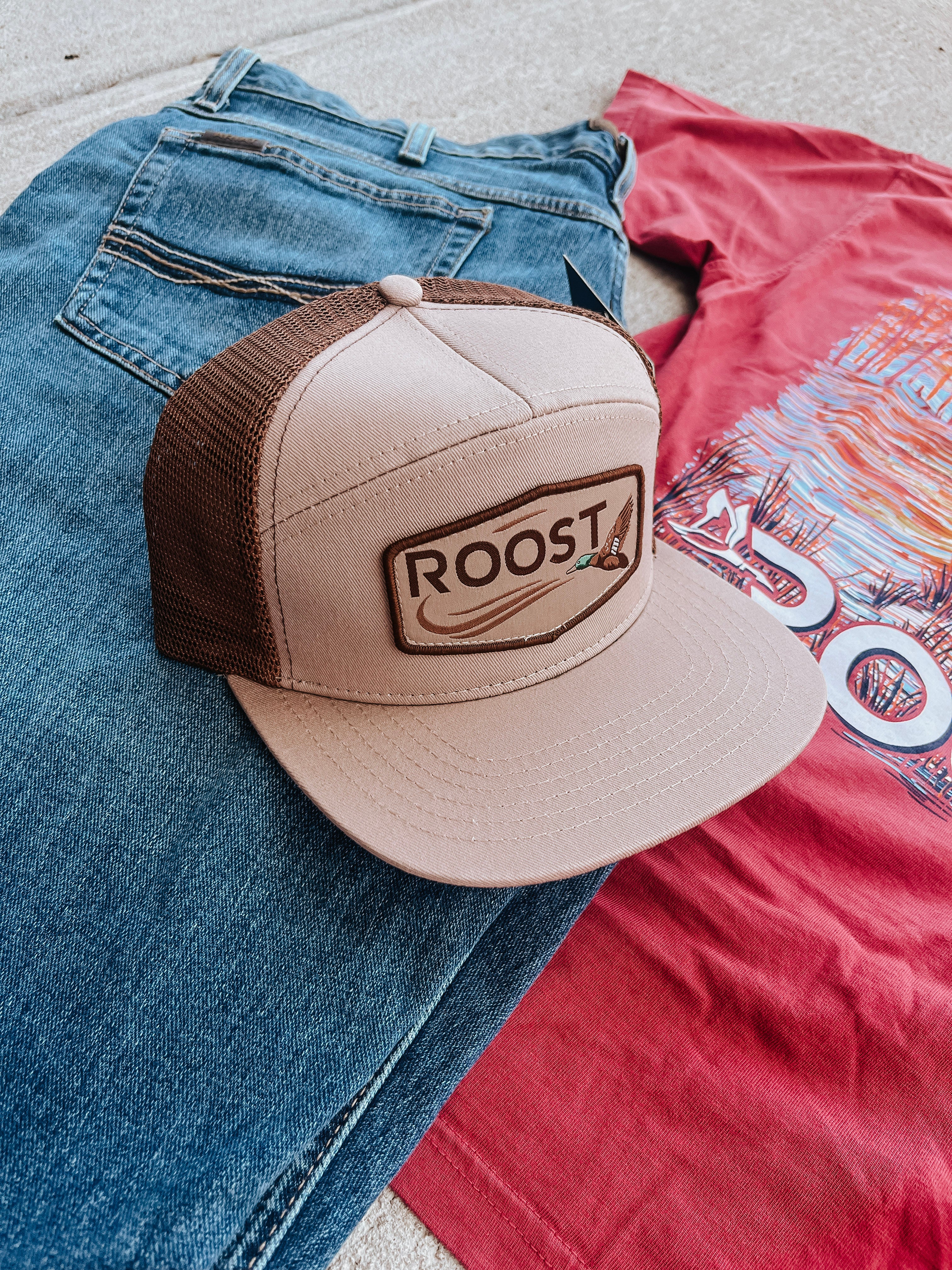 Roost 7 Panel Logo Patch Cap