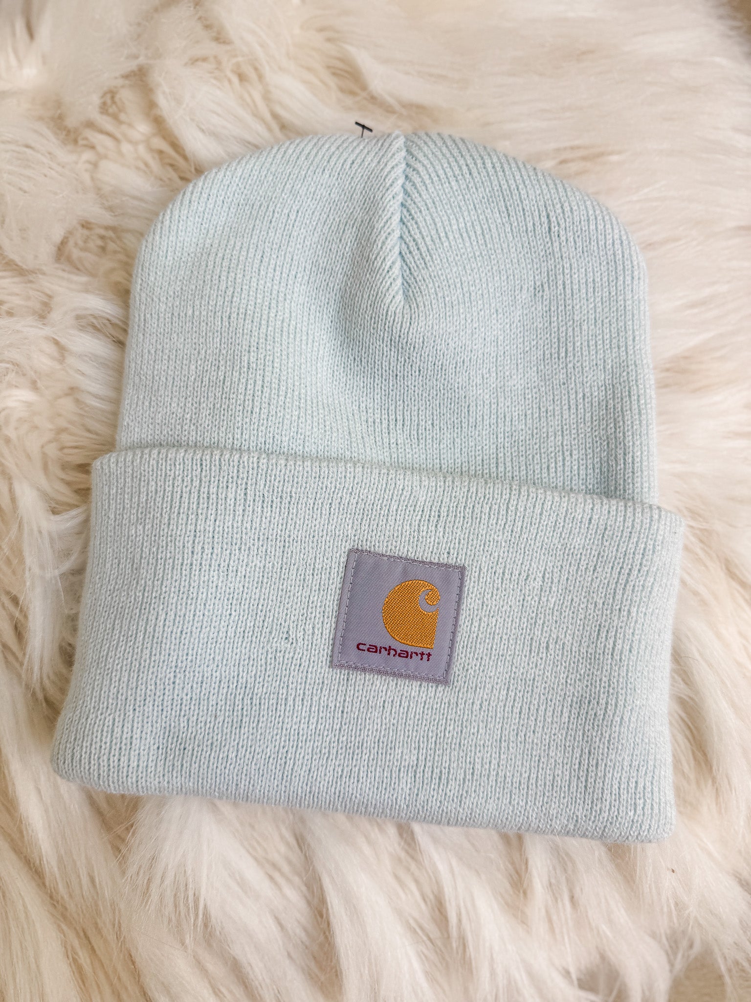 Carhartt Knit Cuffed Beanie in Early Fog