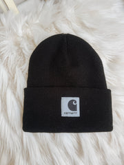 Women's Carhartt Knit Satin-Lined Beanie in Black