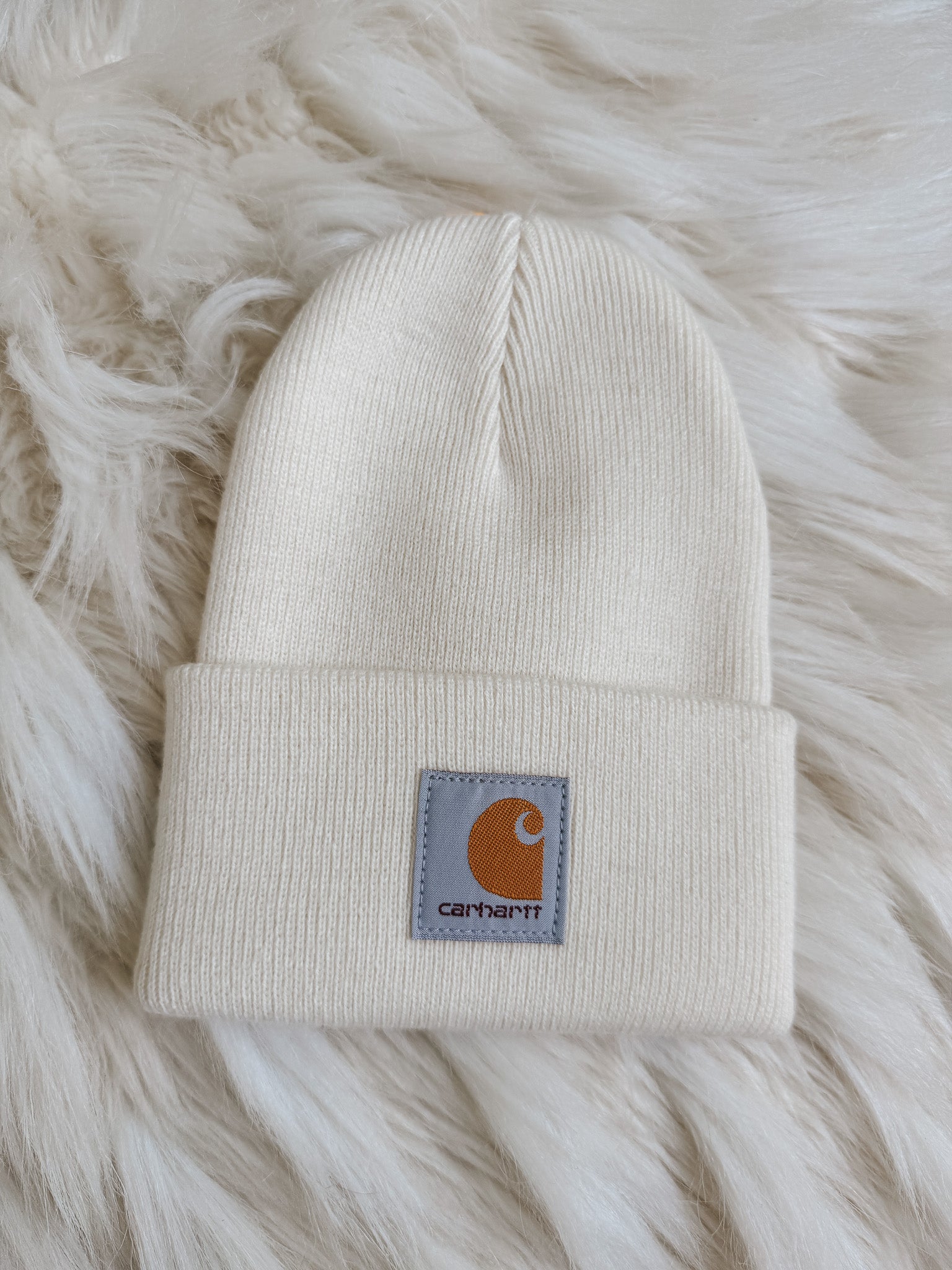 Carhartt Toddler & Kid's Beanie in Light Beige