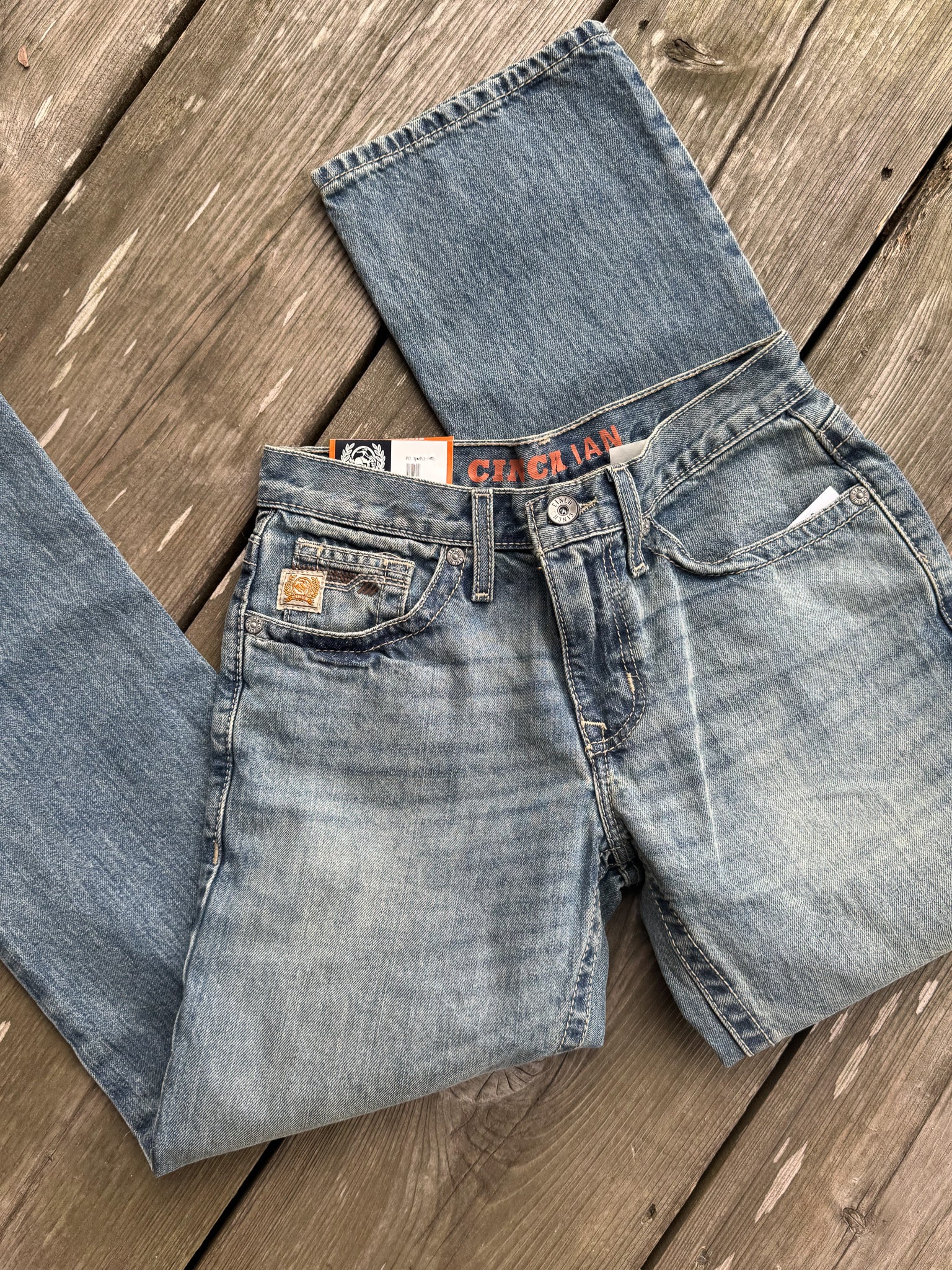 Men's Cinch Slim Fit Ian - Medium Stone Jeans