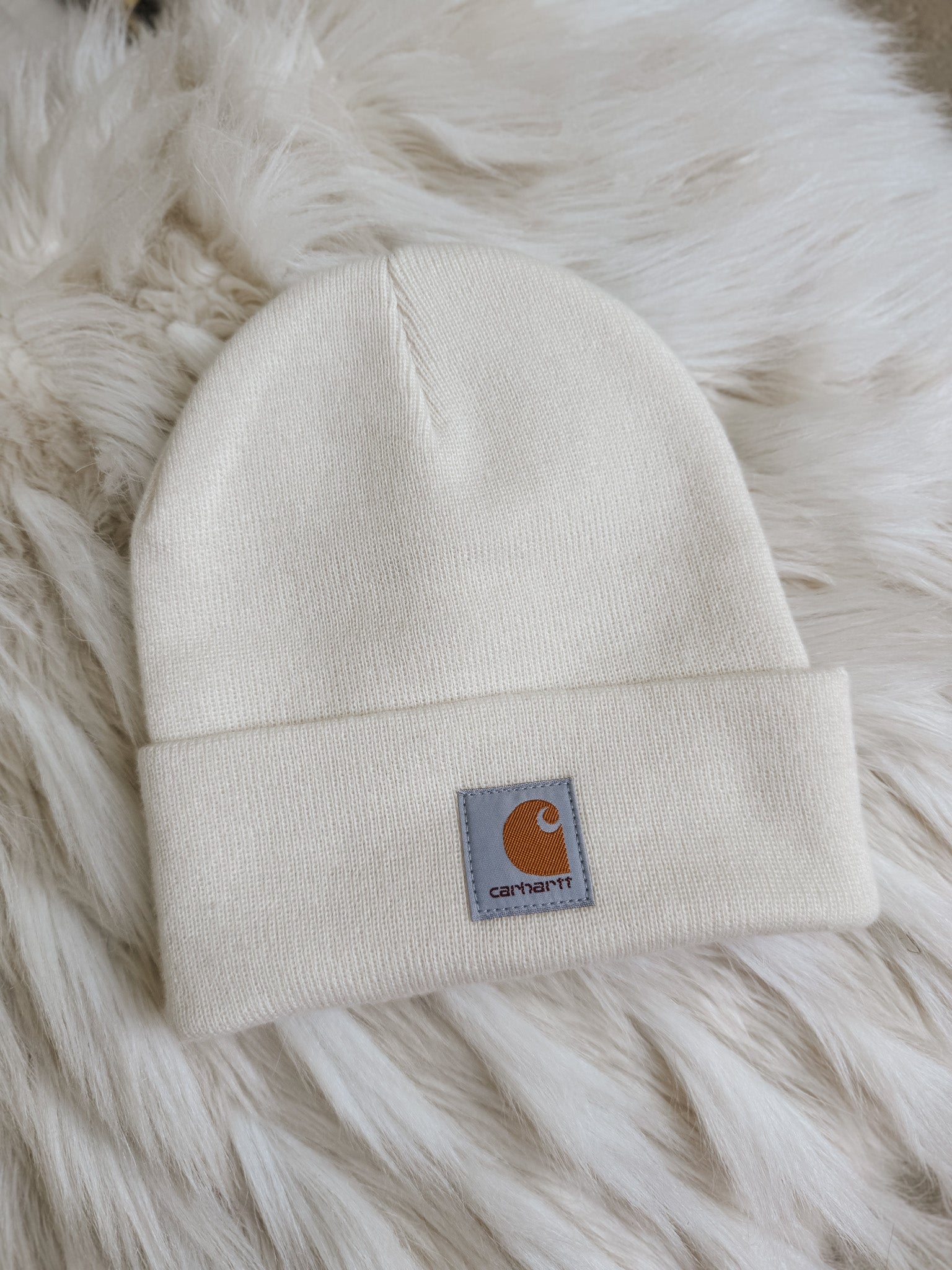 Carhartt Toddler & Kid's Beanie in Light Beige