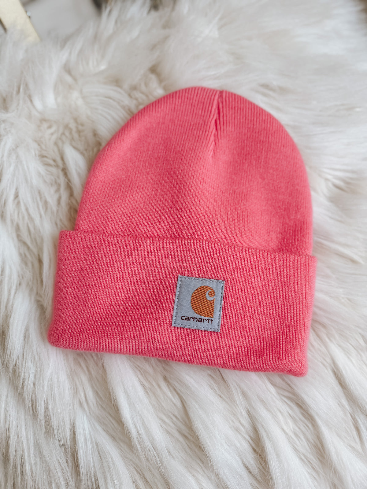 Carhartt | Toddler & Kid's Acrylic Beanie in Pink