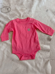 Carhartt Infant Long Sleeve Bodysuit in Pink