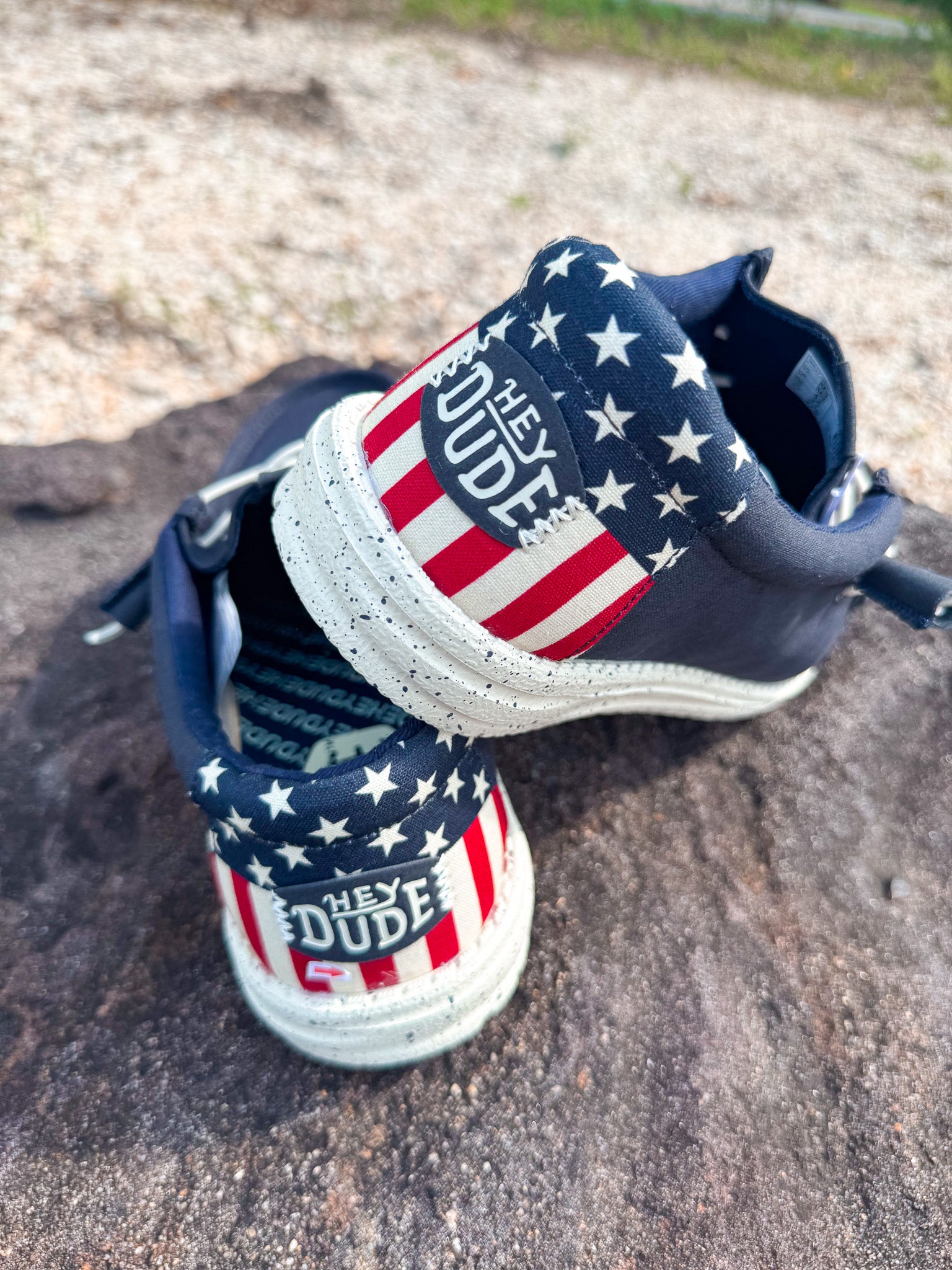Men's Hey Dude Wally Americana Navy White