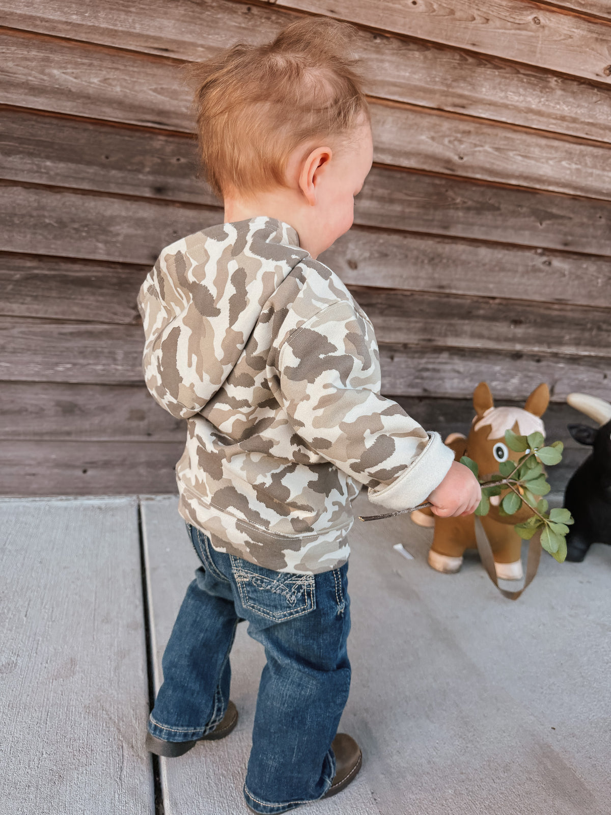 Carhartt | Toddler 1/2 Zip Camo Hooded Sweatshirt