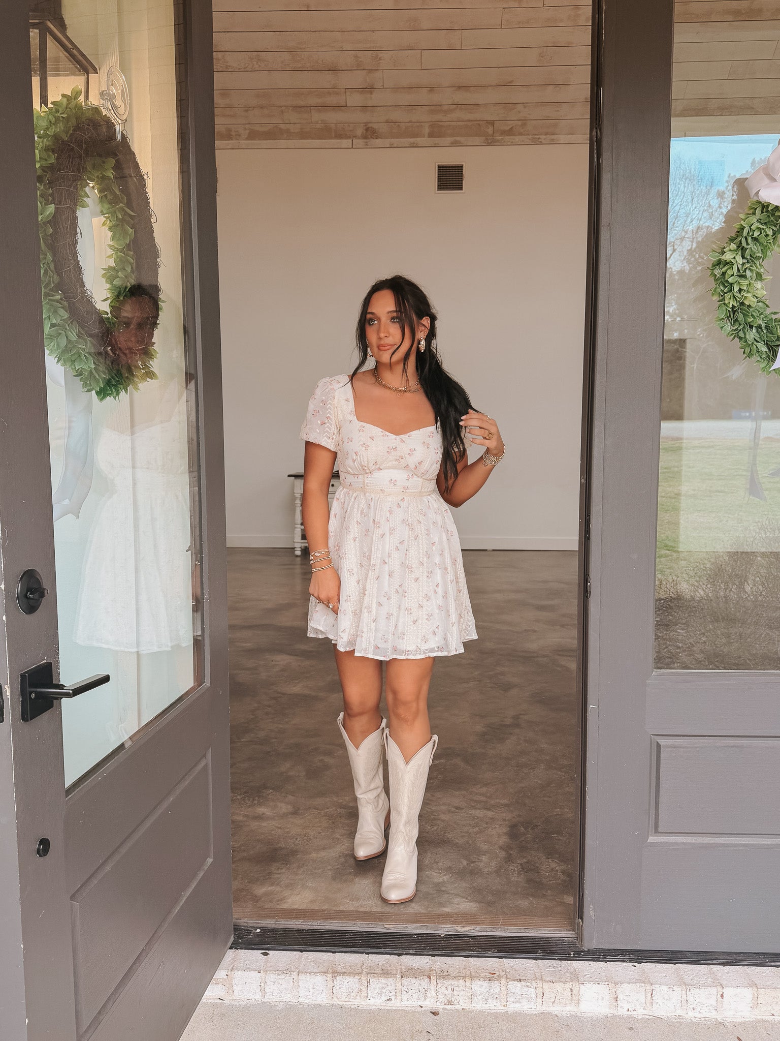 Grace in Blooms Floral Dress