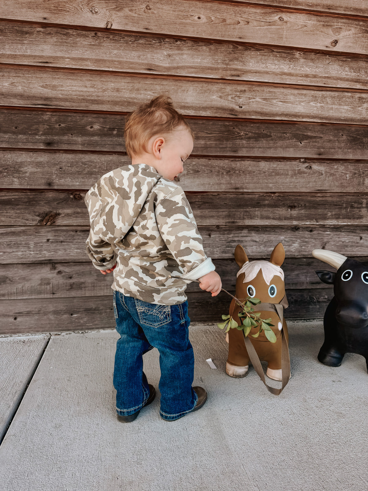Carhartt | Toddler 1/2 Zip Camo Hooded Sweatshirt