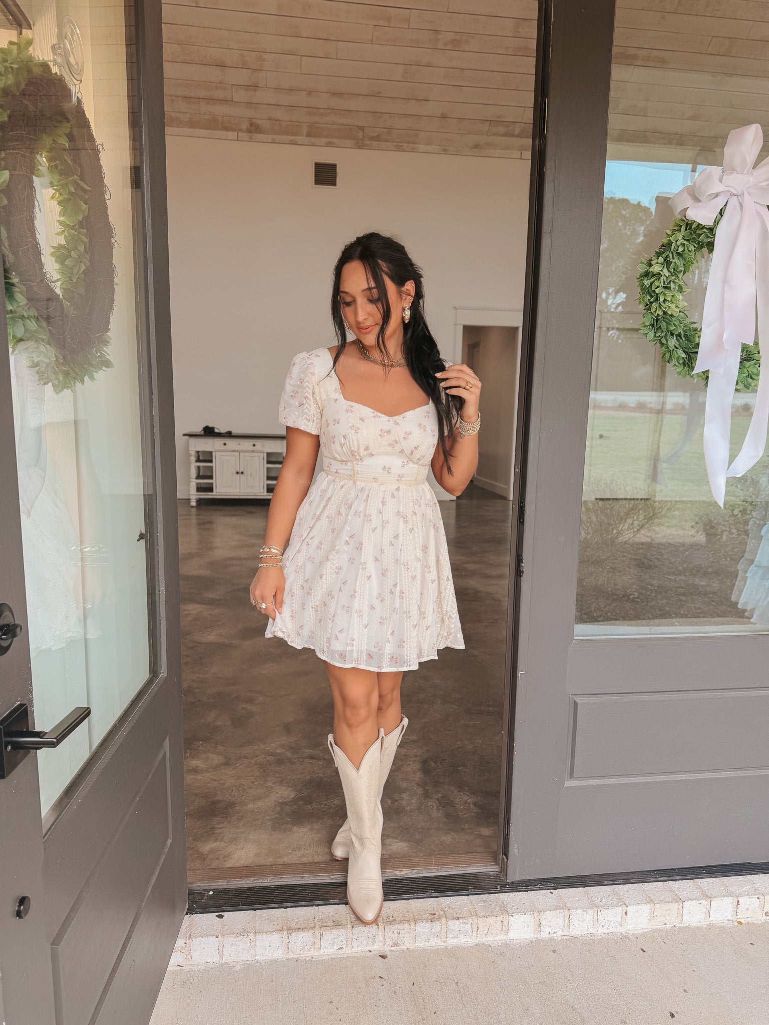 Grace in Blooms Floral Dress