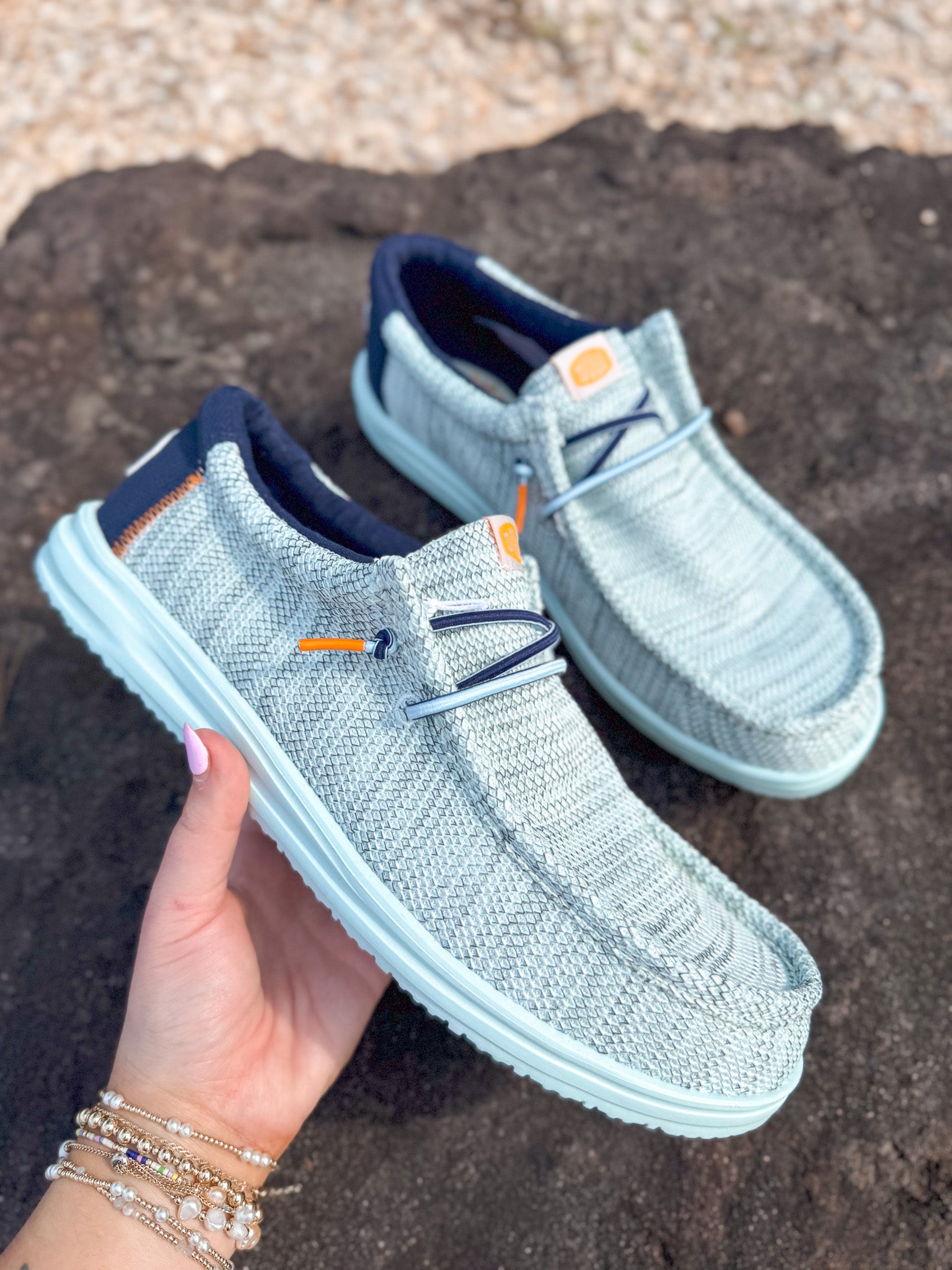 Men's Hey Dude Wally H2O Mesh Sky Blue