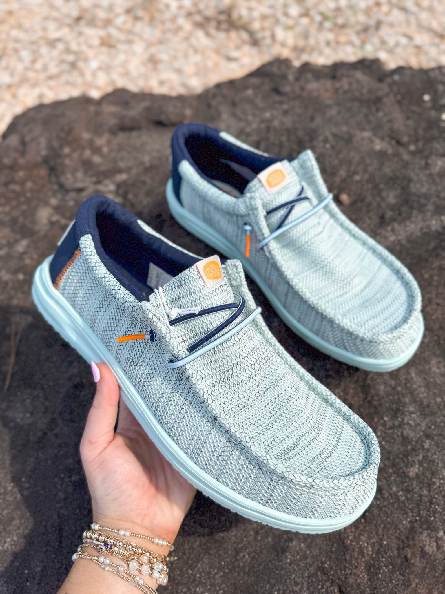 Men's Hey Dude Wally H2O Mesh Sky Blue