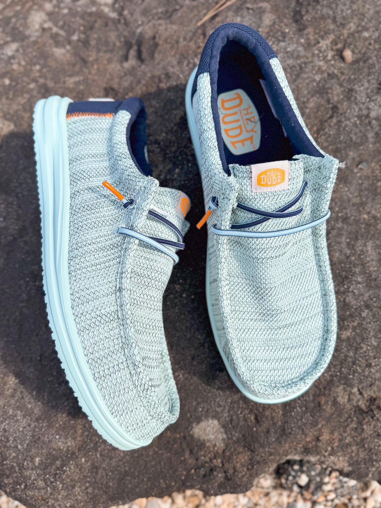 Men's Hey Dude Wally H2O Mesh Sky Blue