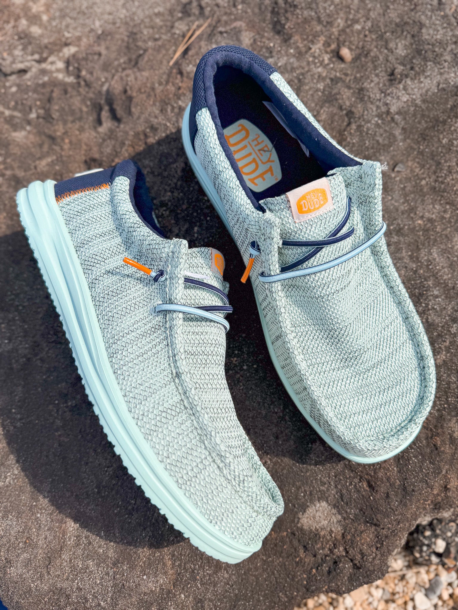 Men's Hey Dude Wally H2O Mesh Sky Blue