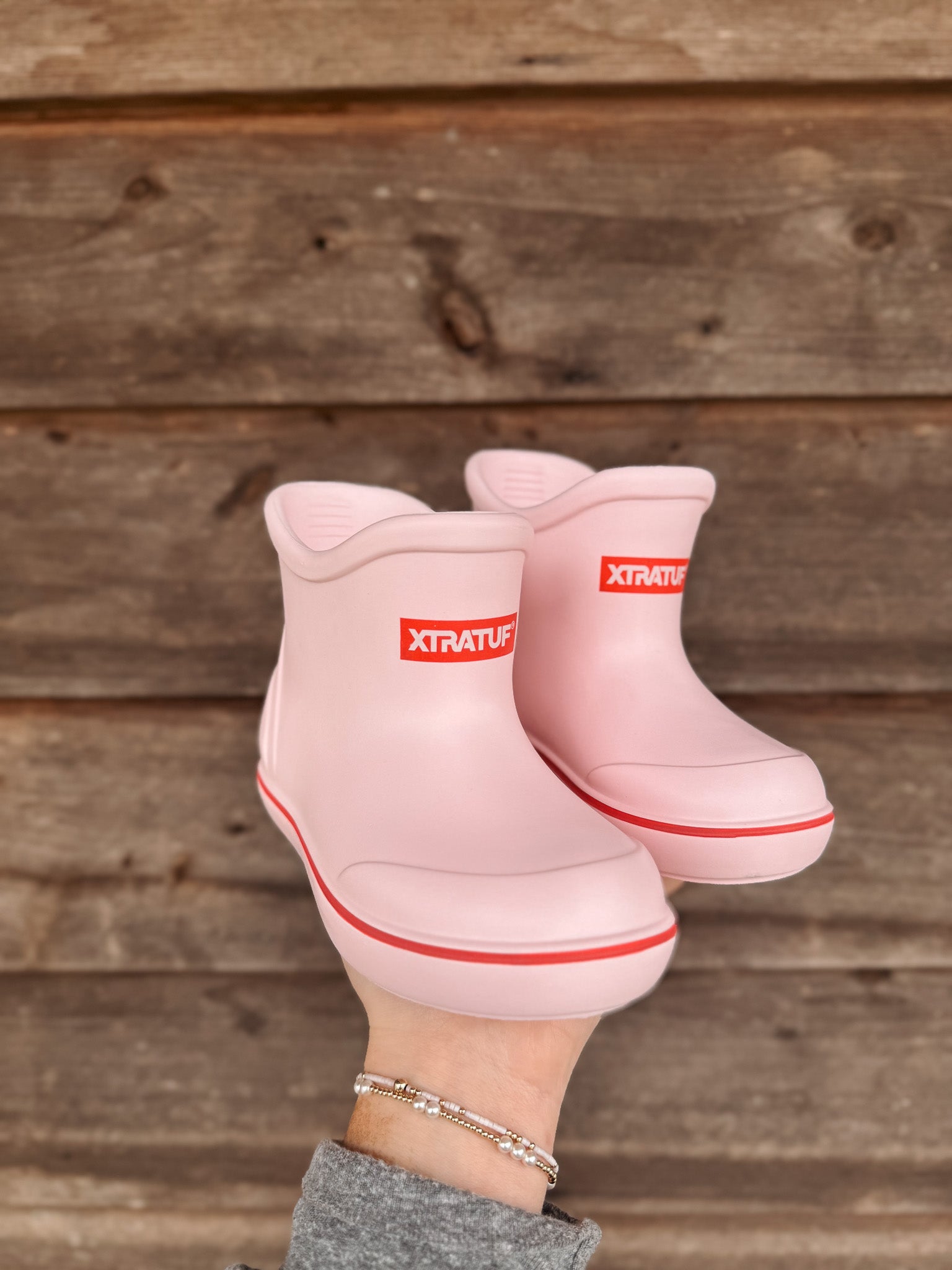 Big Kid's Tufs Pink Ankle Deck Boot