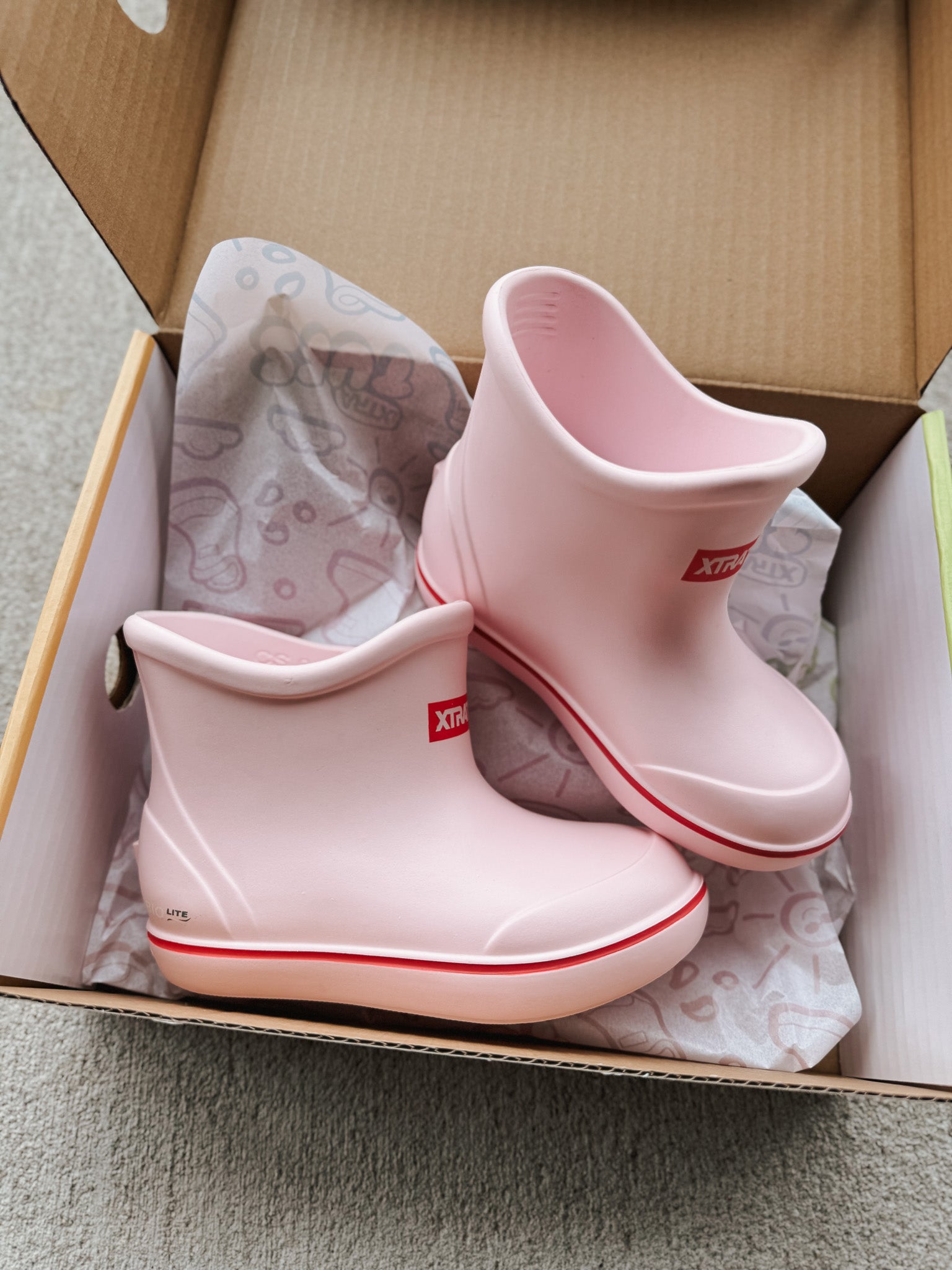 Big Kid's Tufs Pink Ankle Deck Boot
