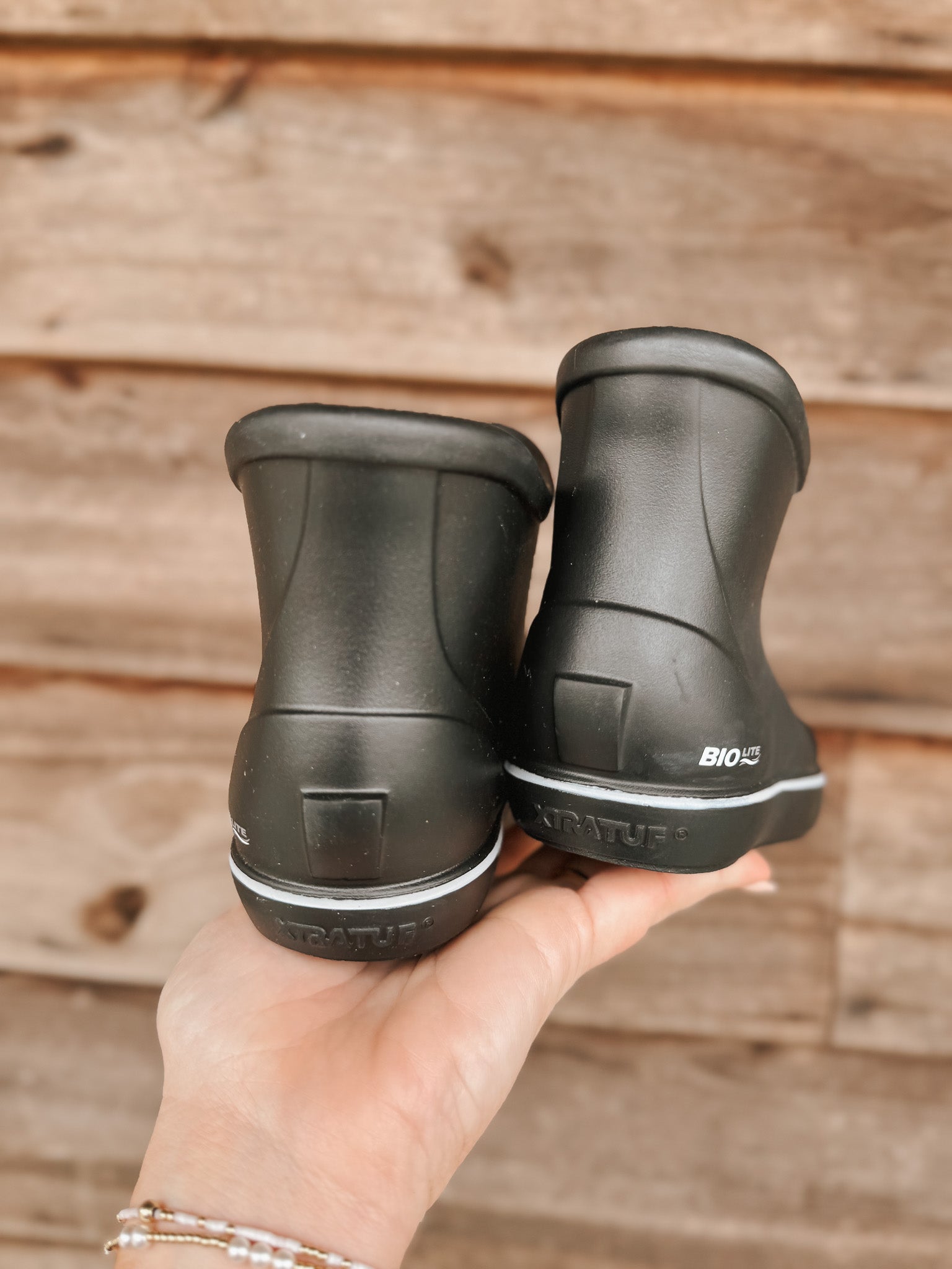 Big Kid's Tufs Black Ankle Deck Boot