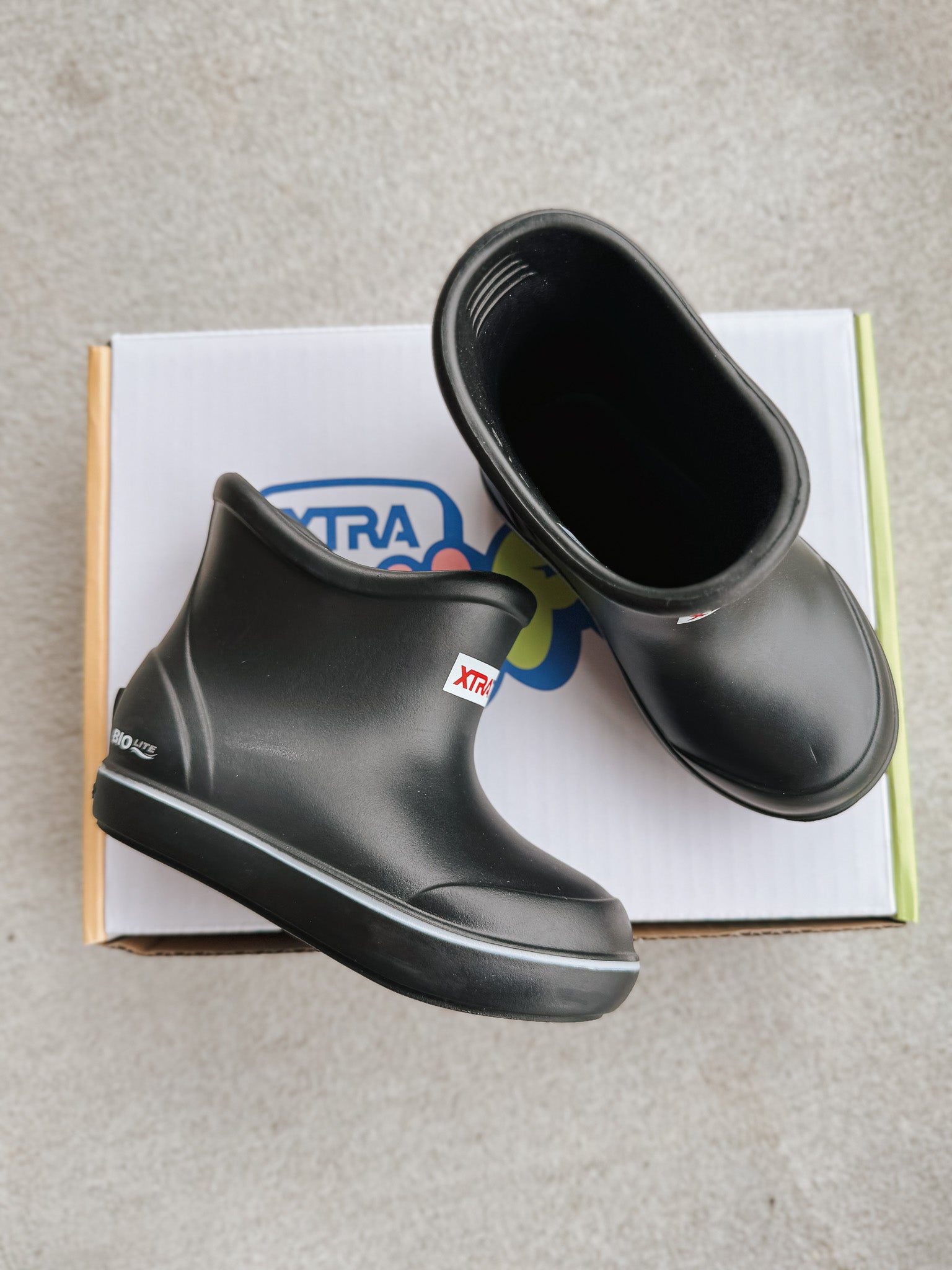 Big Kid's Tufs Black Ankle Deck Boot