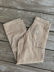 Men's Carhartt FR Midweight Canvas Loose Fit Pants in Golden Khaki