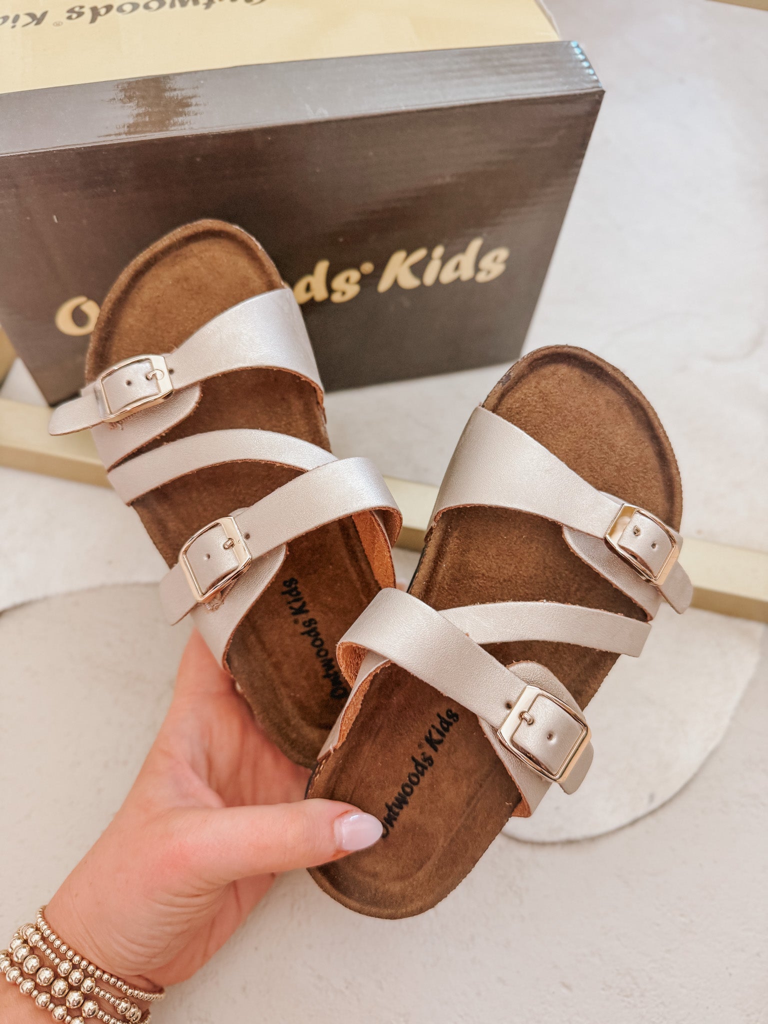 Kid's Summer Sandals in Gold