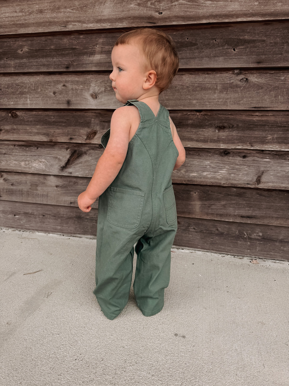 Carhartt Infant & Toddler Loose Fit Canvas Bib Overalls in Sage