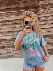 The Lake Days Club T-Shirt in Blue