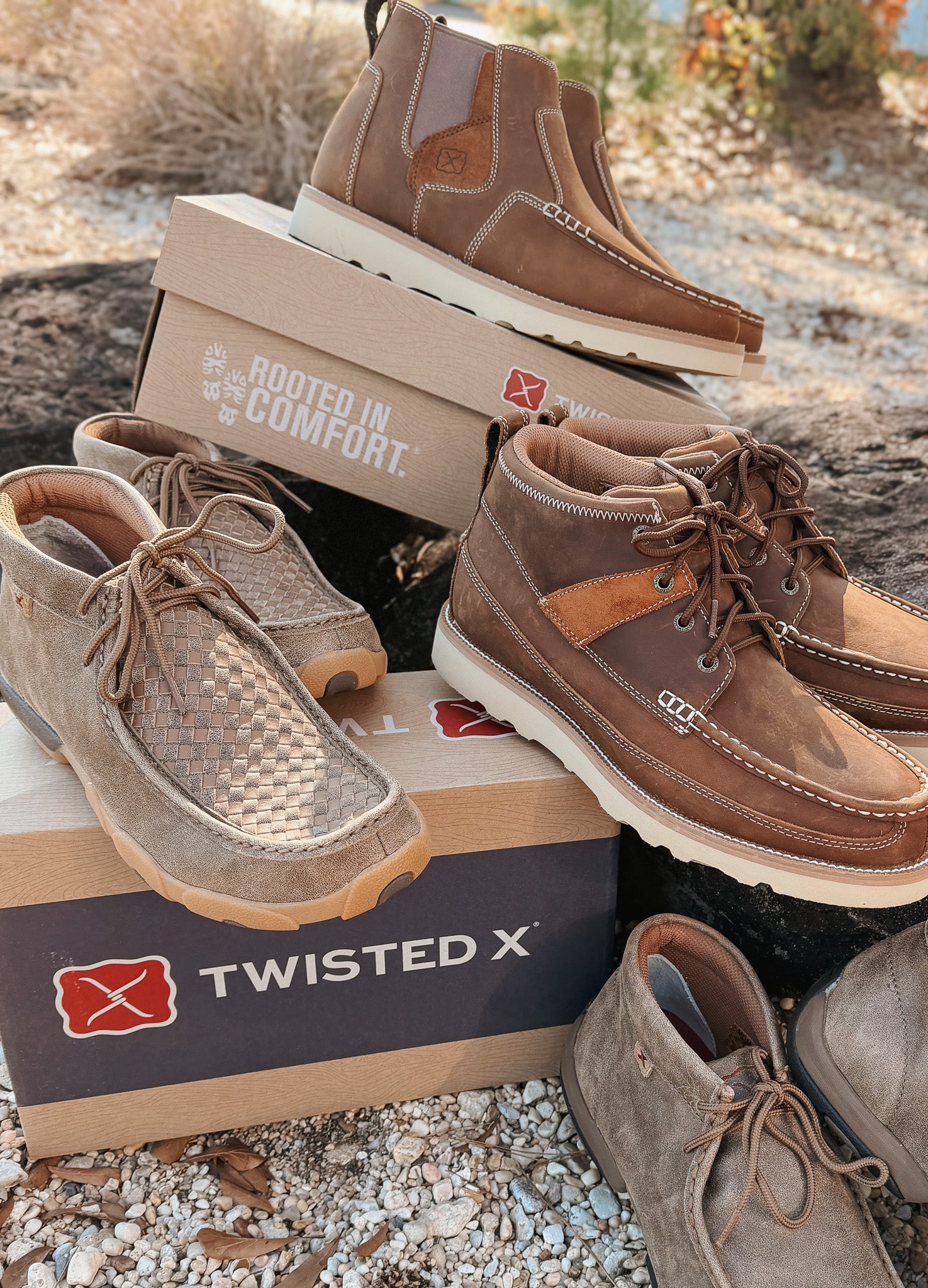 Men's Twisted X 4″ Wedge Sole Boots / Lace Up Shoes – Boot Country