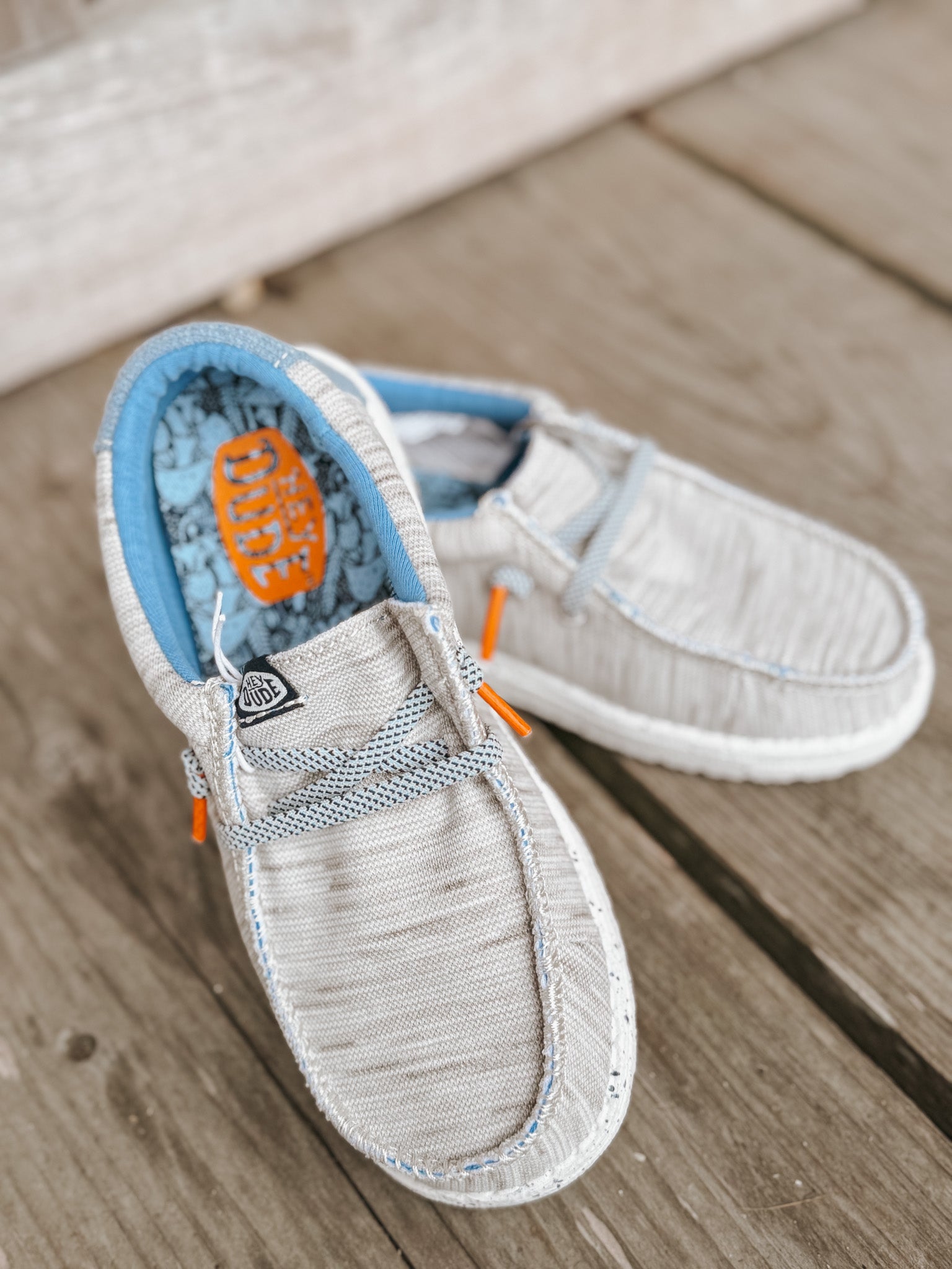 Hey Dude Wally Youth Jersey Light Grey