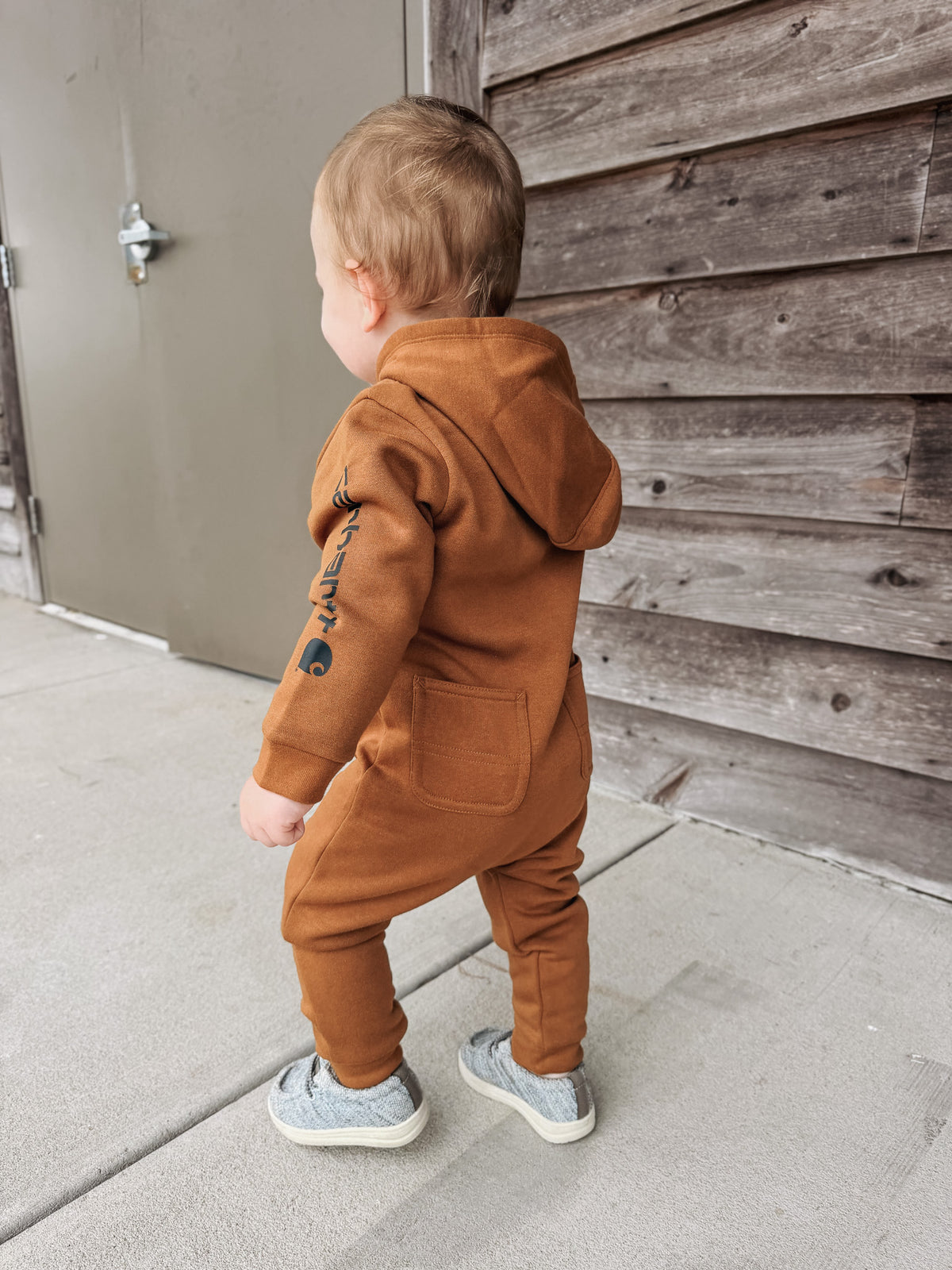 Carhartt Infant Zip-Front Hooded Fleece Coverall