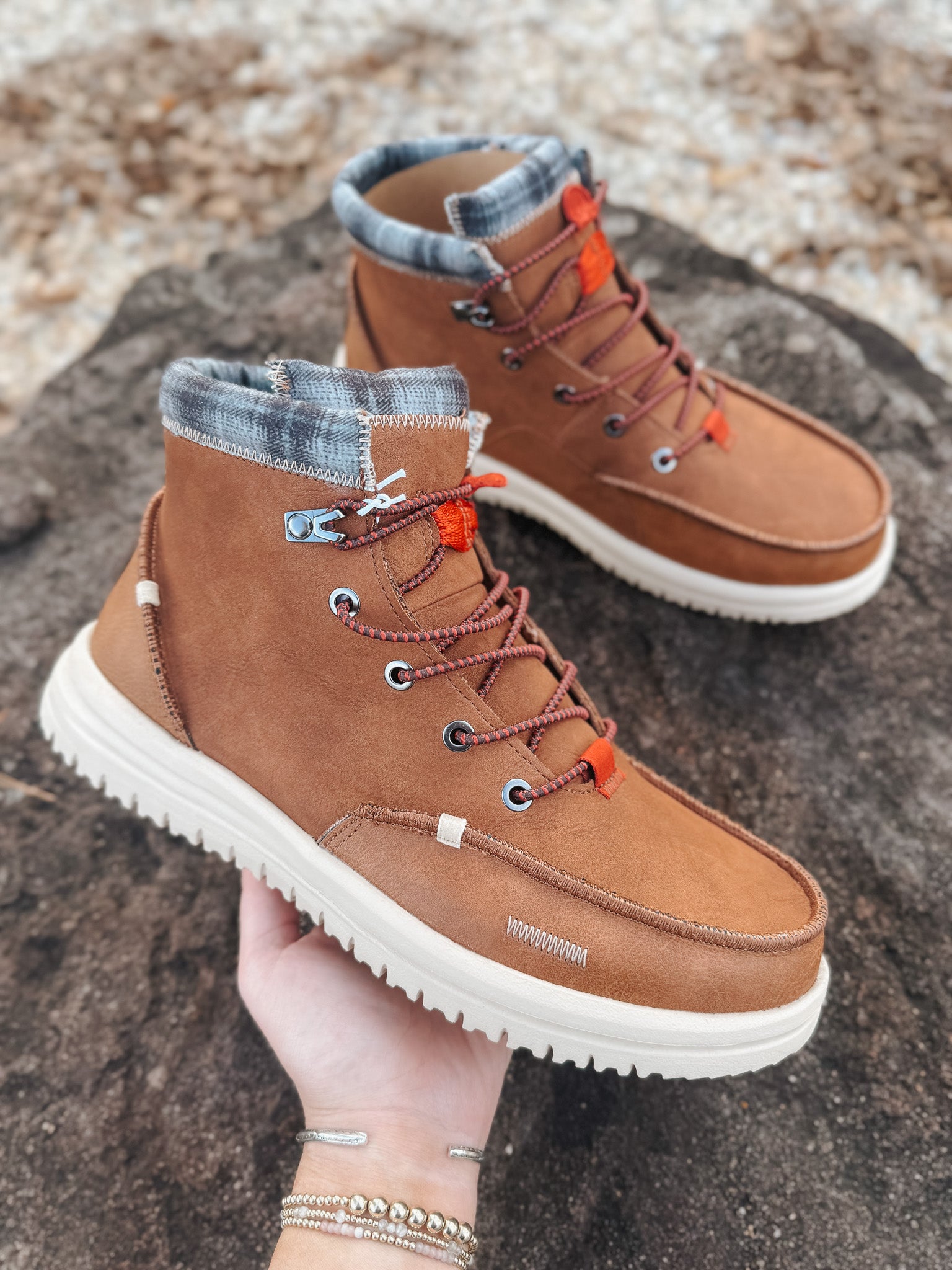 Men's Hey Dude Bradley Boot Leather Cognac