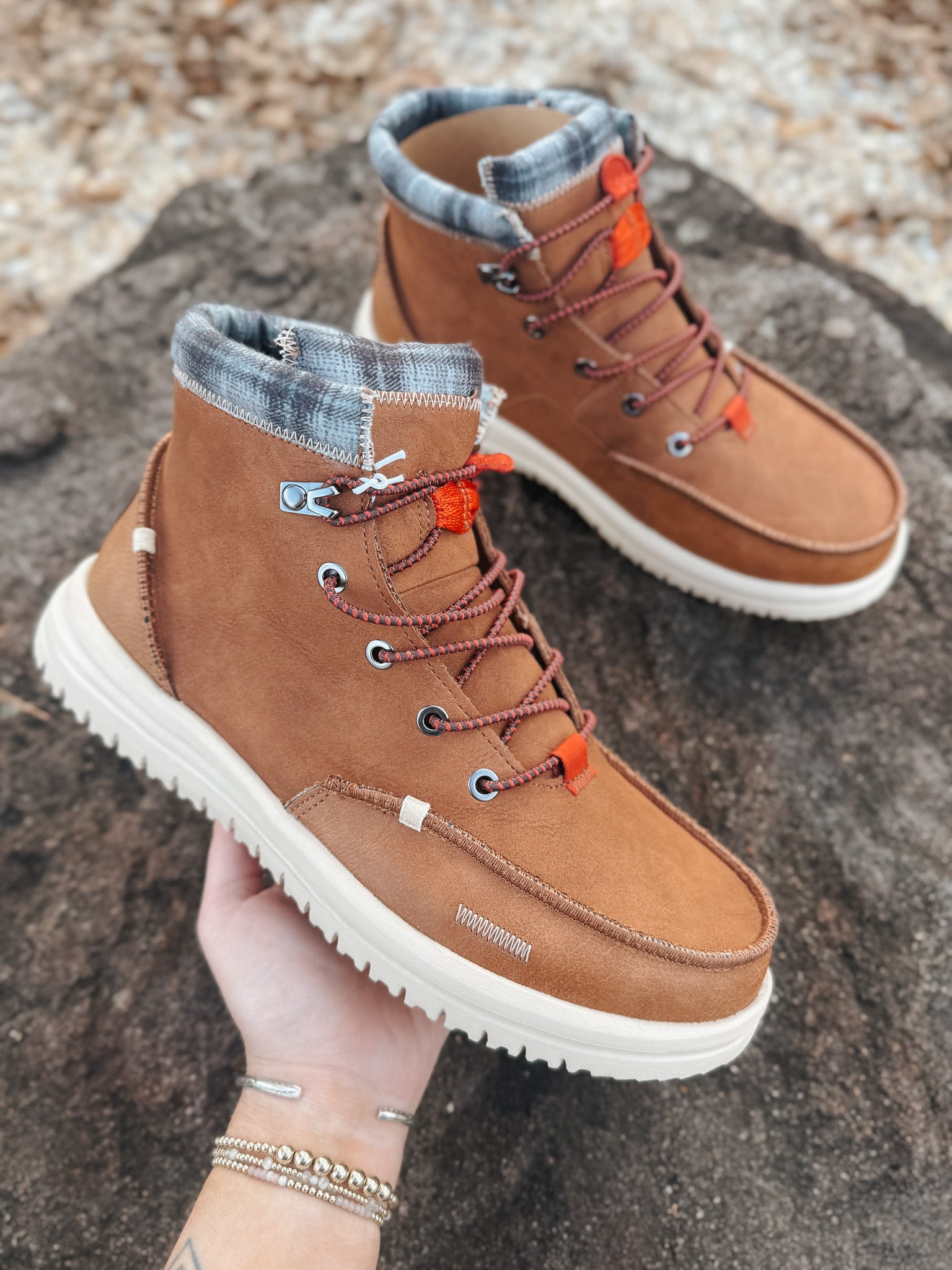 Men's Hey Dude Bradley Boot Leather Cognac