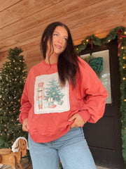 Nutcracker Nights Dark Coral Sweatshirt