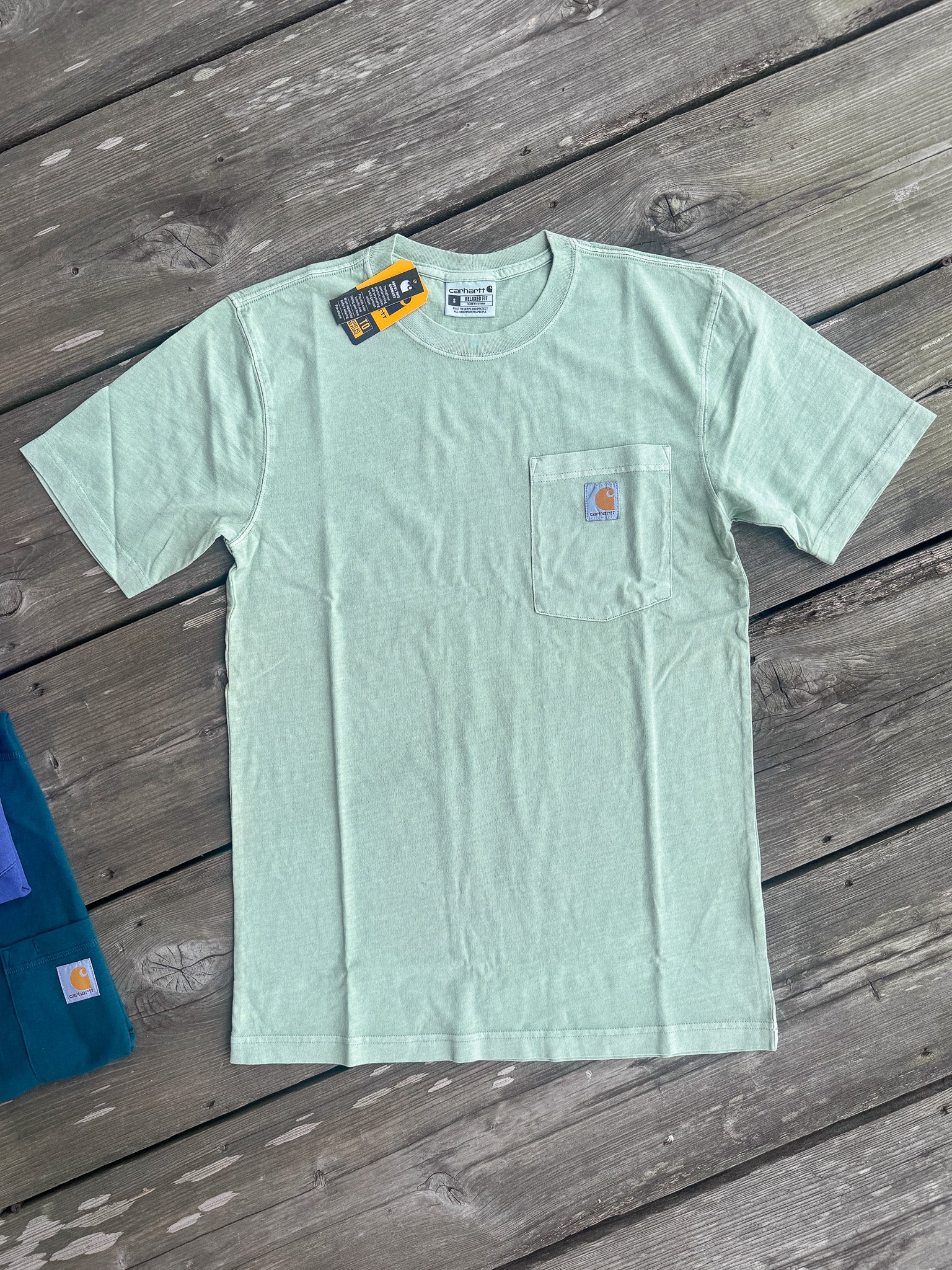 Carhartt Re-Engineered Relaxed Fit Lightweight Garment Dyed T-Shirt in Seabrook