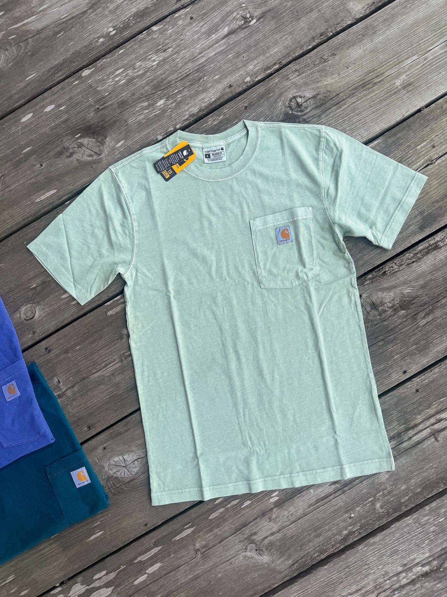 Carhartt Re-Engineered Relaxed Fit Lightweight Garment Dyed T-Shirt in Seabrook