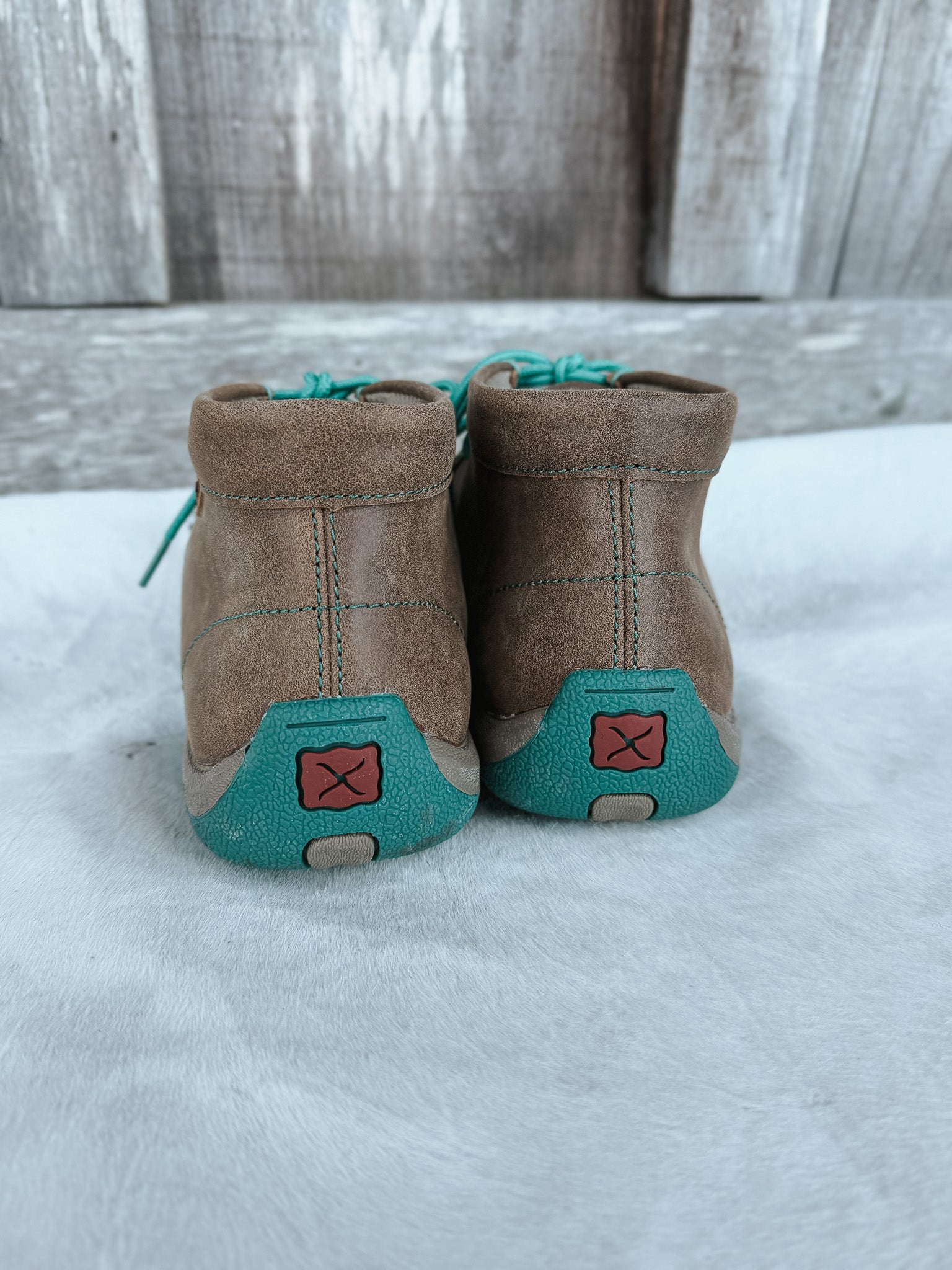 Women's Twisted X Chukka Driving Moc in Turquoise – Boot Country
