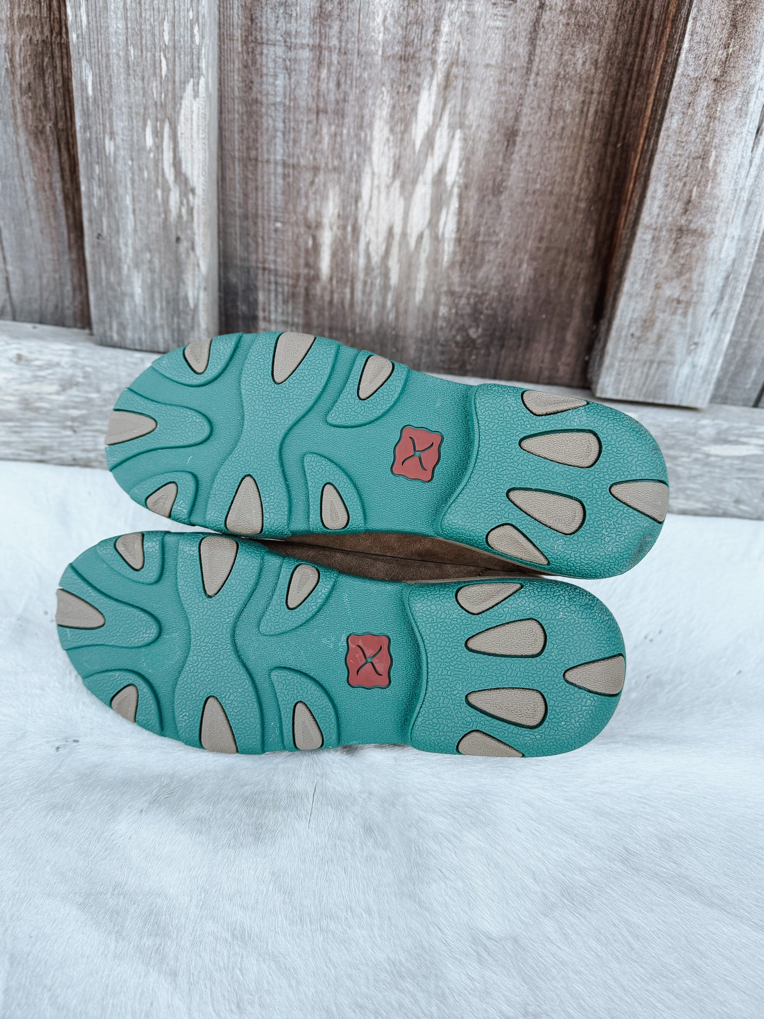 Women's Twisted X Chukka Driving Moc in Turquoise – Boot Country