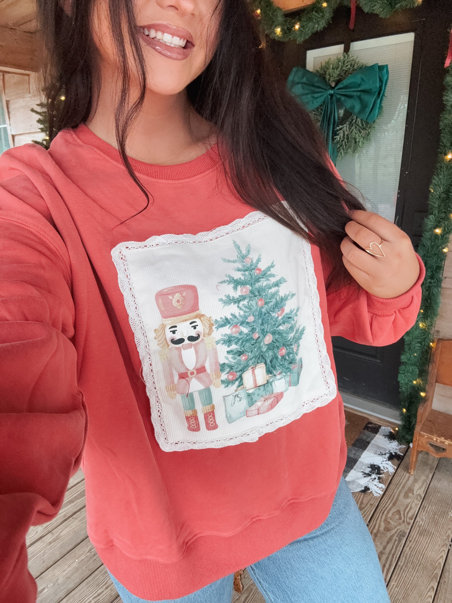 Nutcracker Nights Dark Coral Sweatshirt