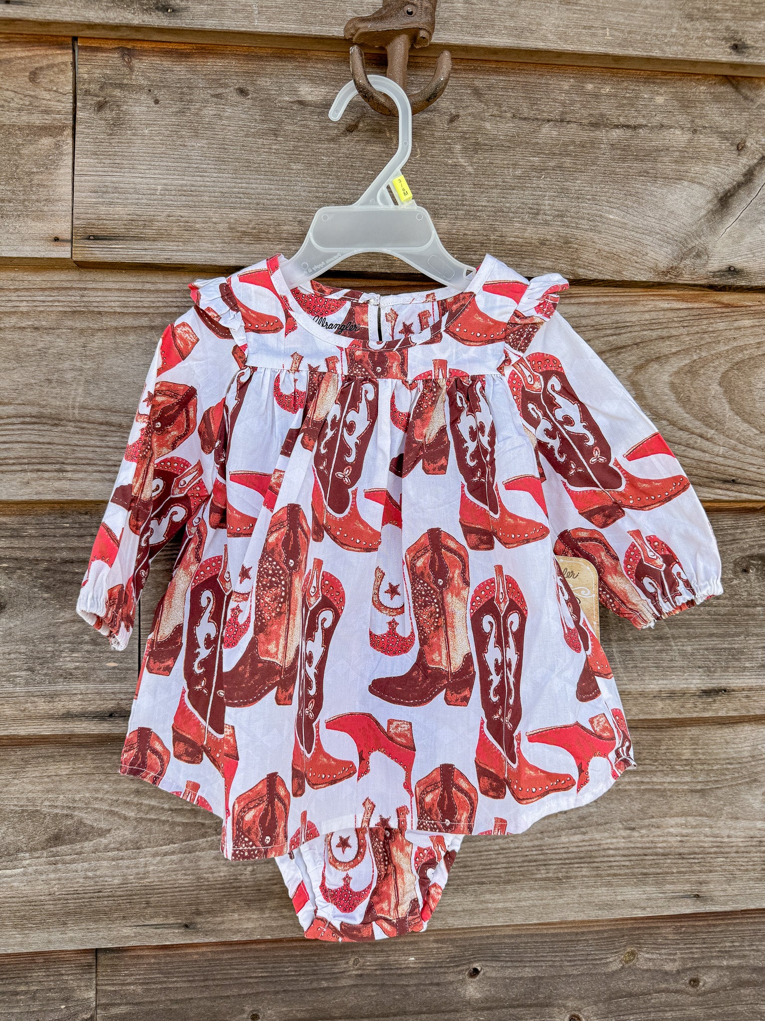 Wrangler Little Girl's Western Print Trapeze Dress