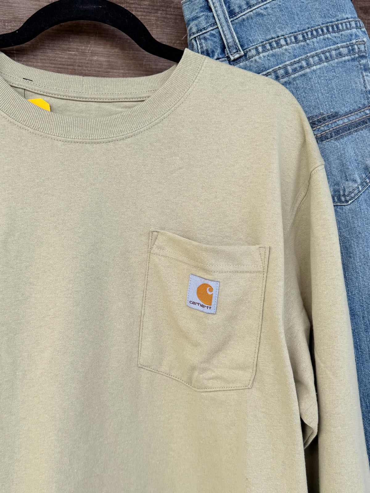 Carhartt Dearborn Loose LS T-Shirt in Faded Fatigue