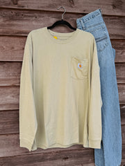 Carhartt Dearborn Loose LS T-Shirt in Faded Fatigue
