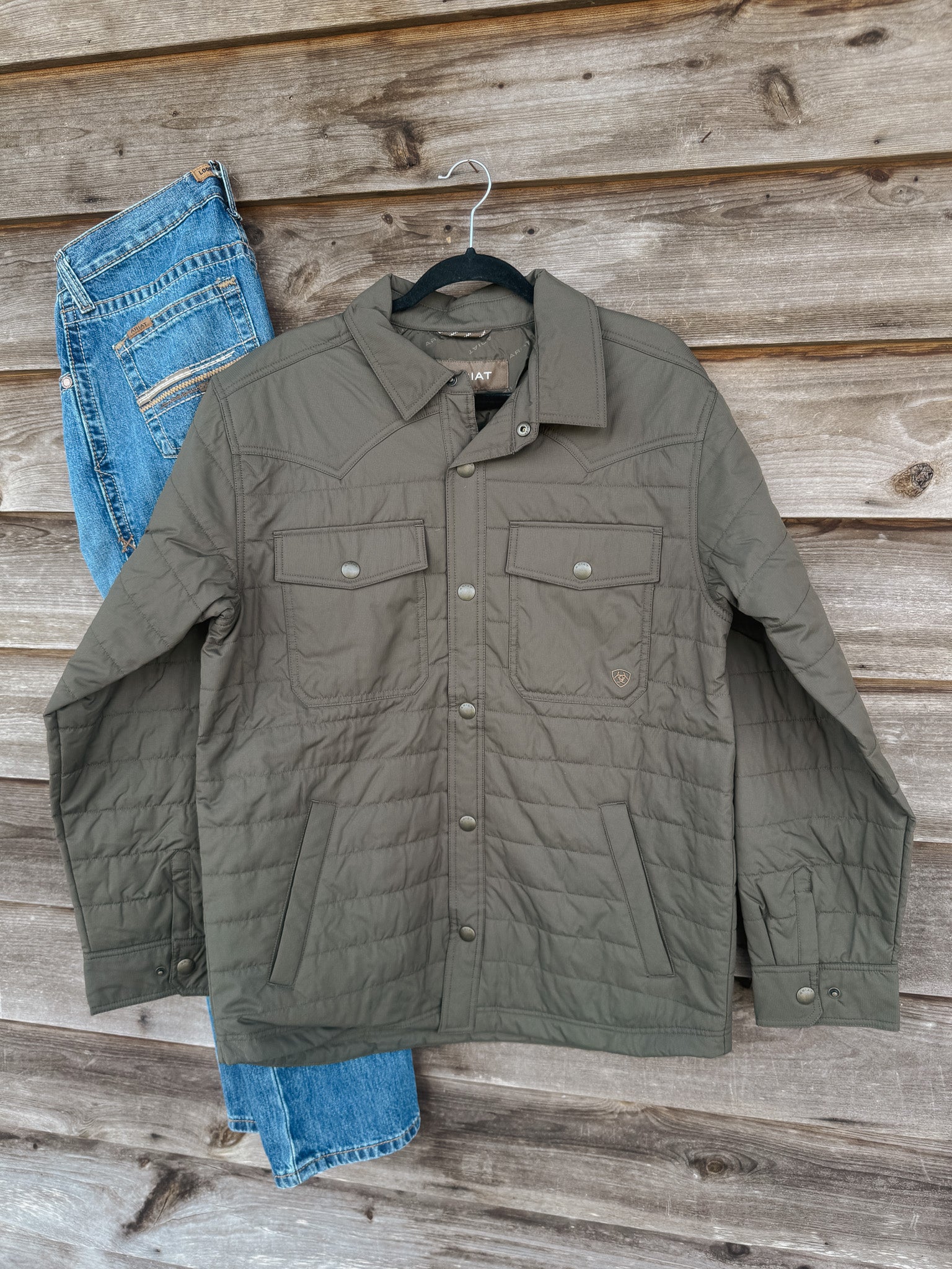 Men's Ariat Quilted Shirt Jacket