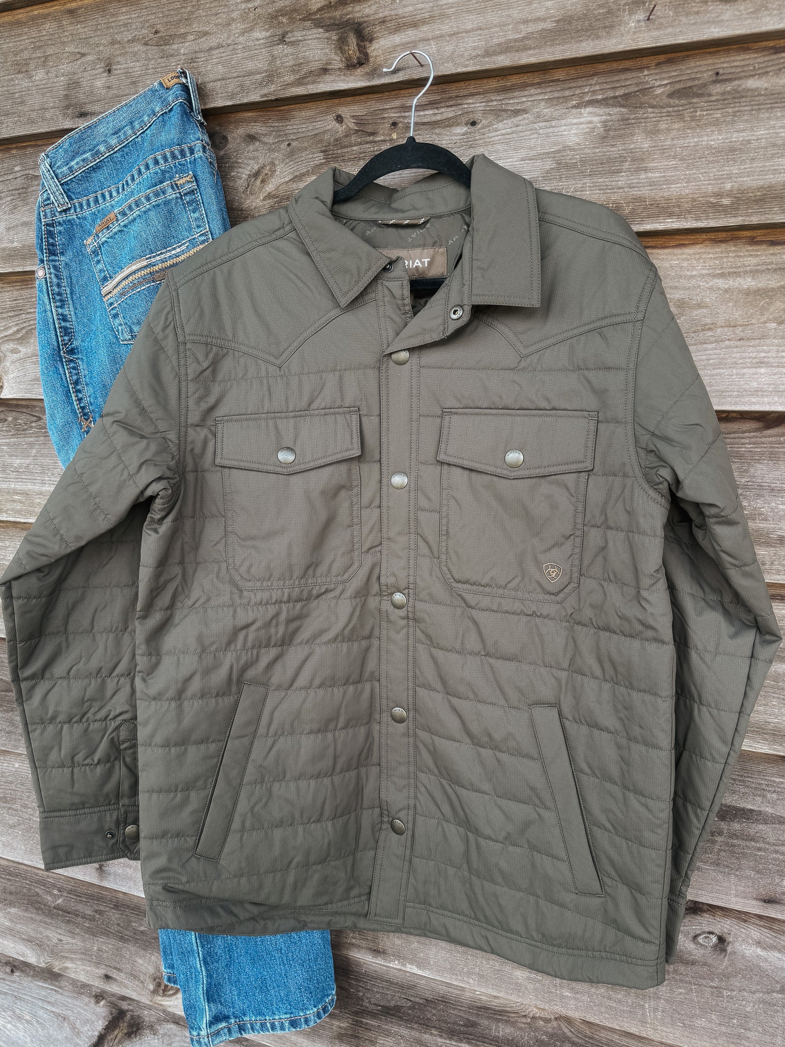 Men's Ariat Quilted Shirt Jacket